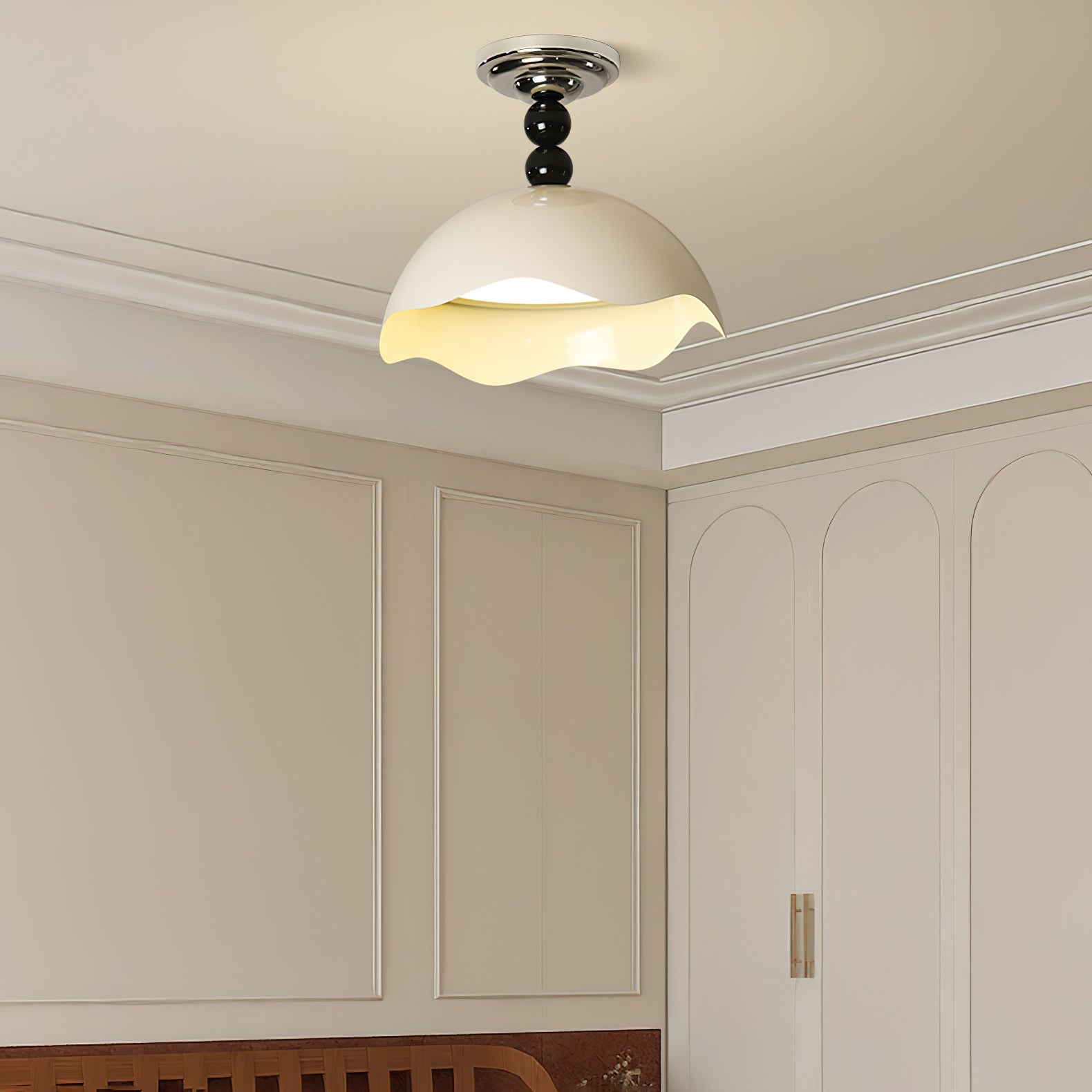 Erlorus Lampe de Plafond Vague Art Nordique Crest