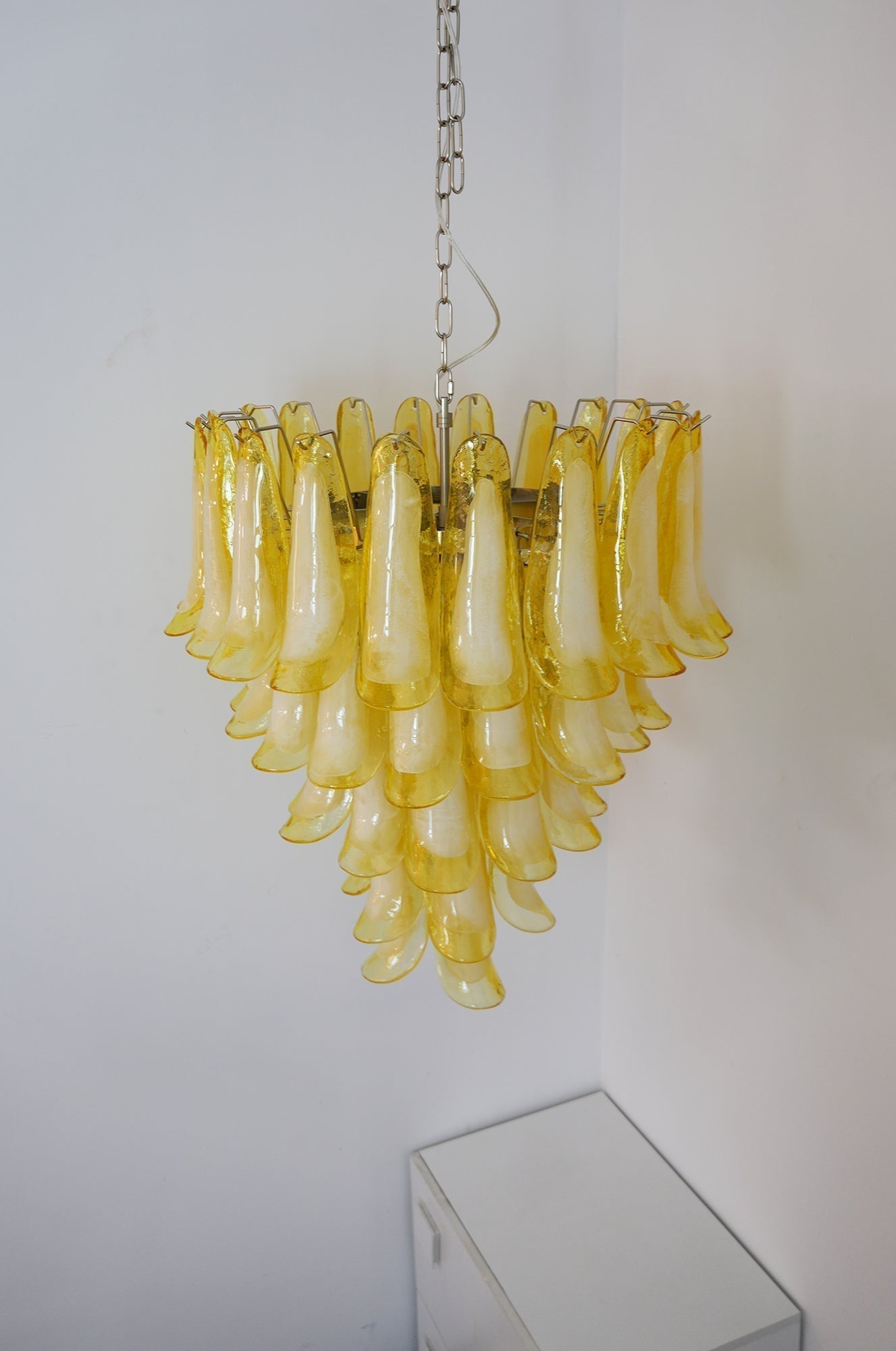 Aurora Lustre Verre Murano Pétale Vague
