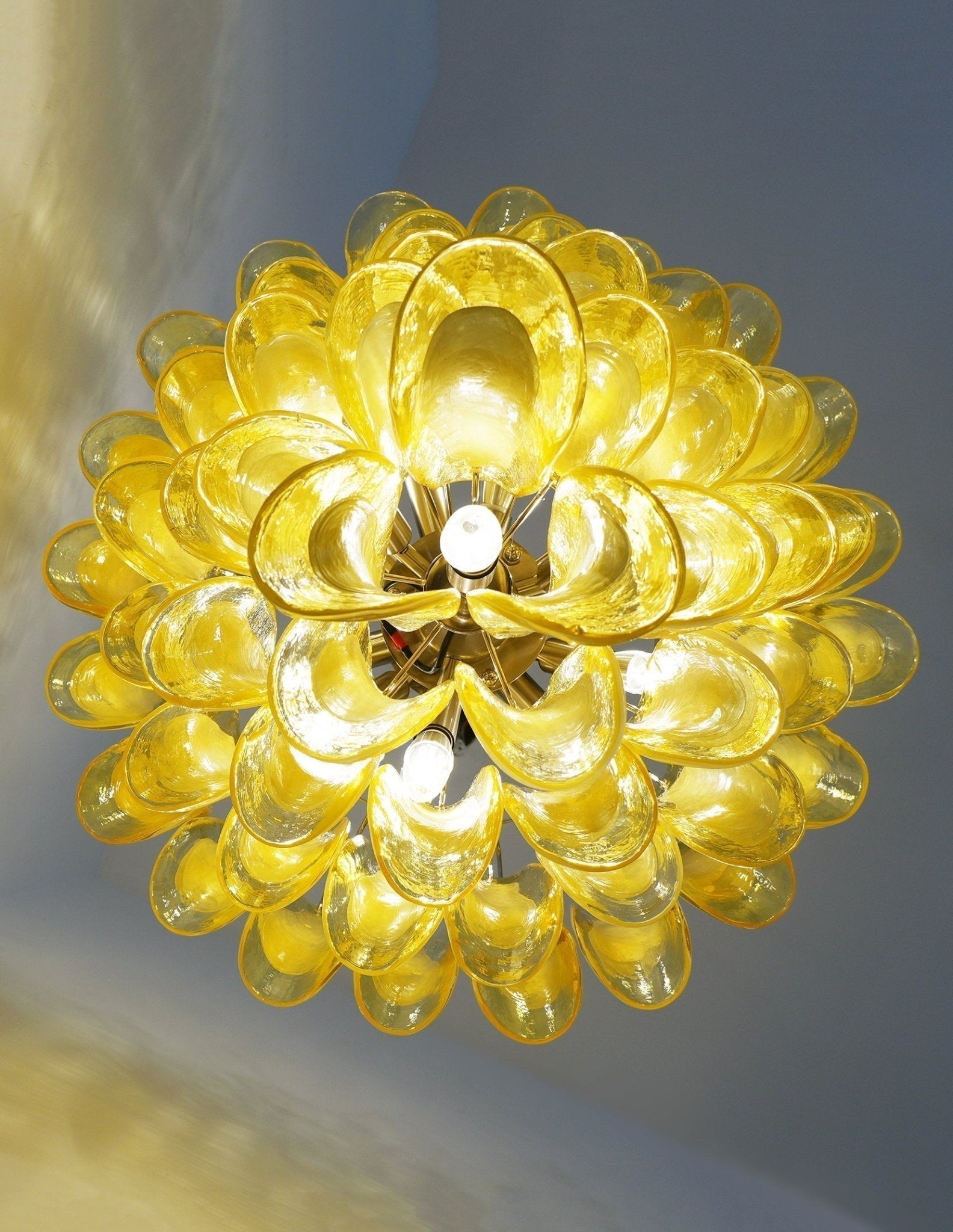 Aurora Lustre Verre Murano Pétale Vague