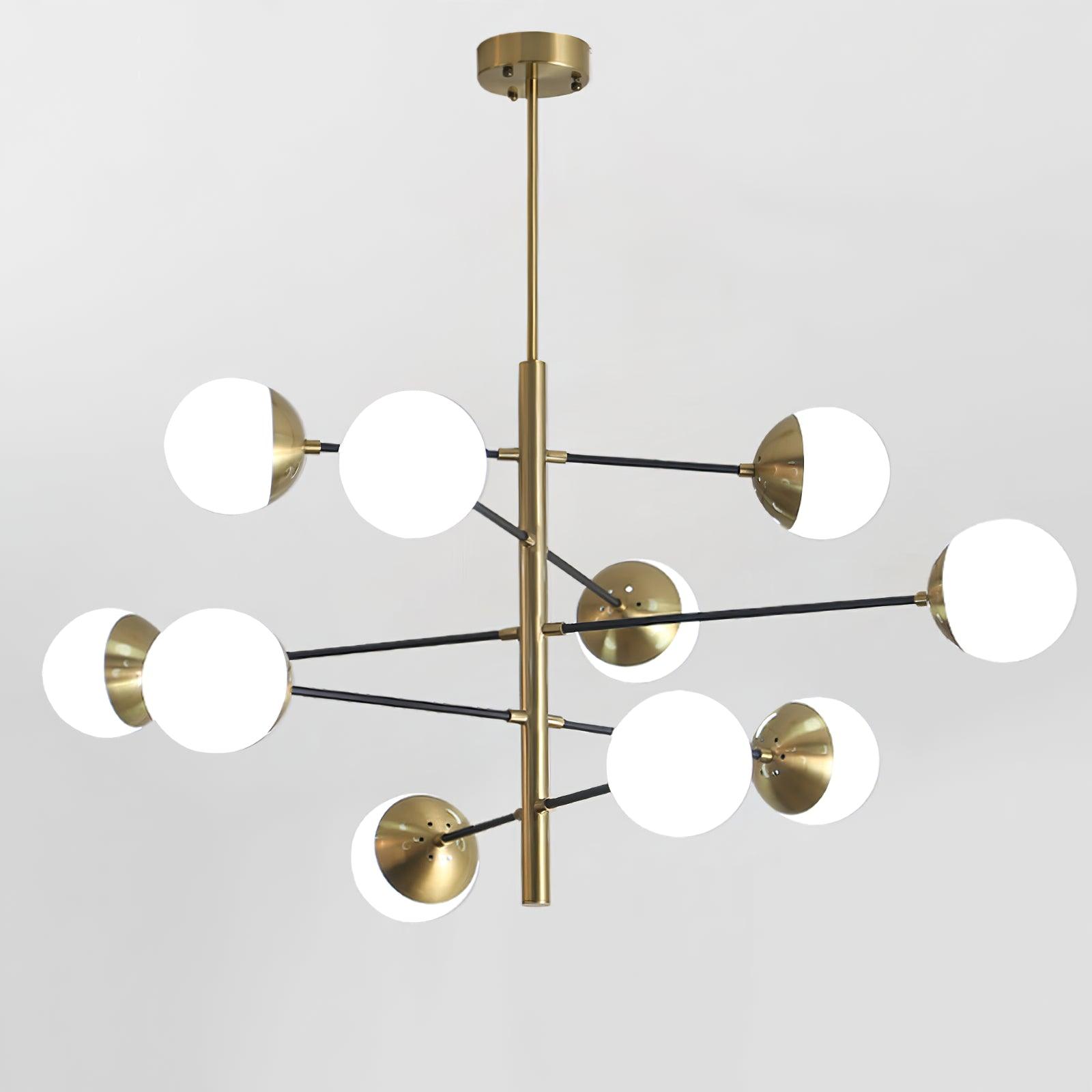 Lustra Lustre Waverly en Verre Élégant