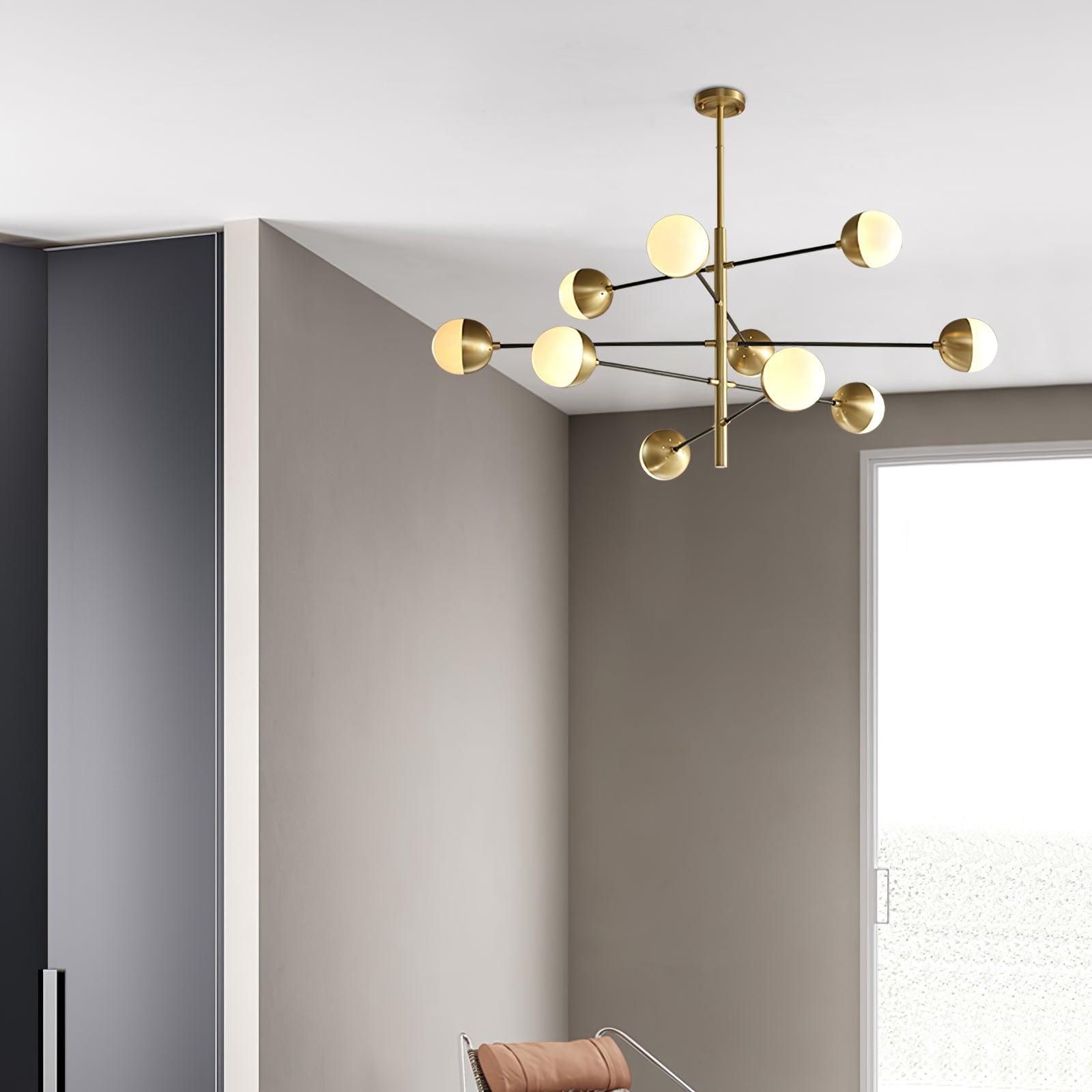 Lustra Lustre Waverly en Verre Élégant