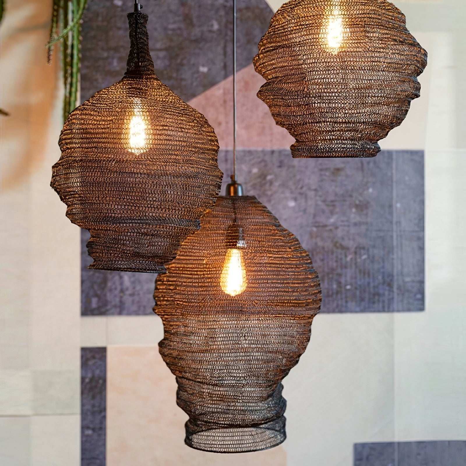 Hive Industriel Fil Pendentif Lampes