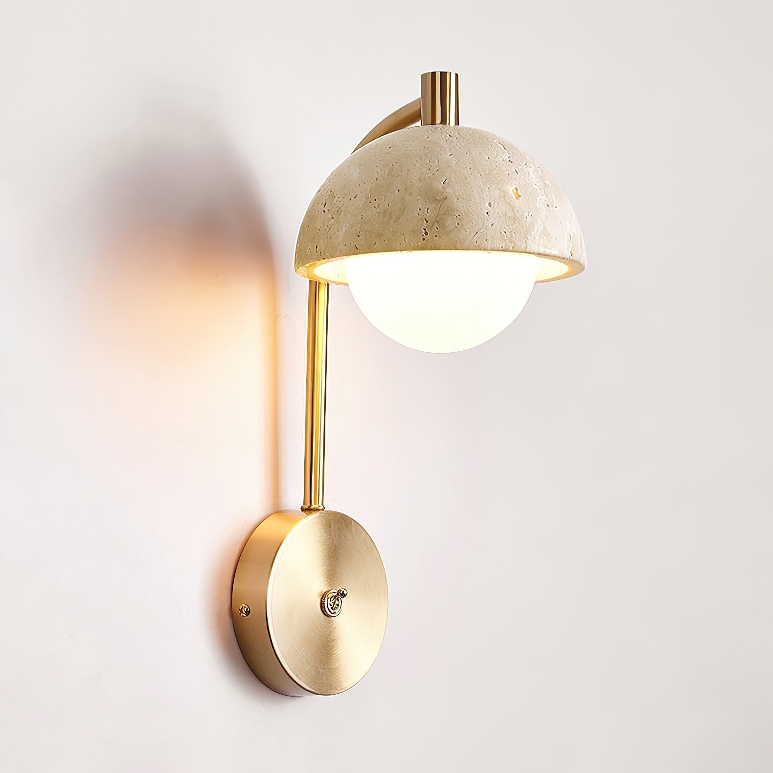 Civarir Applique Murale Travertin Beige Moderne