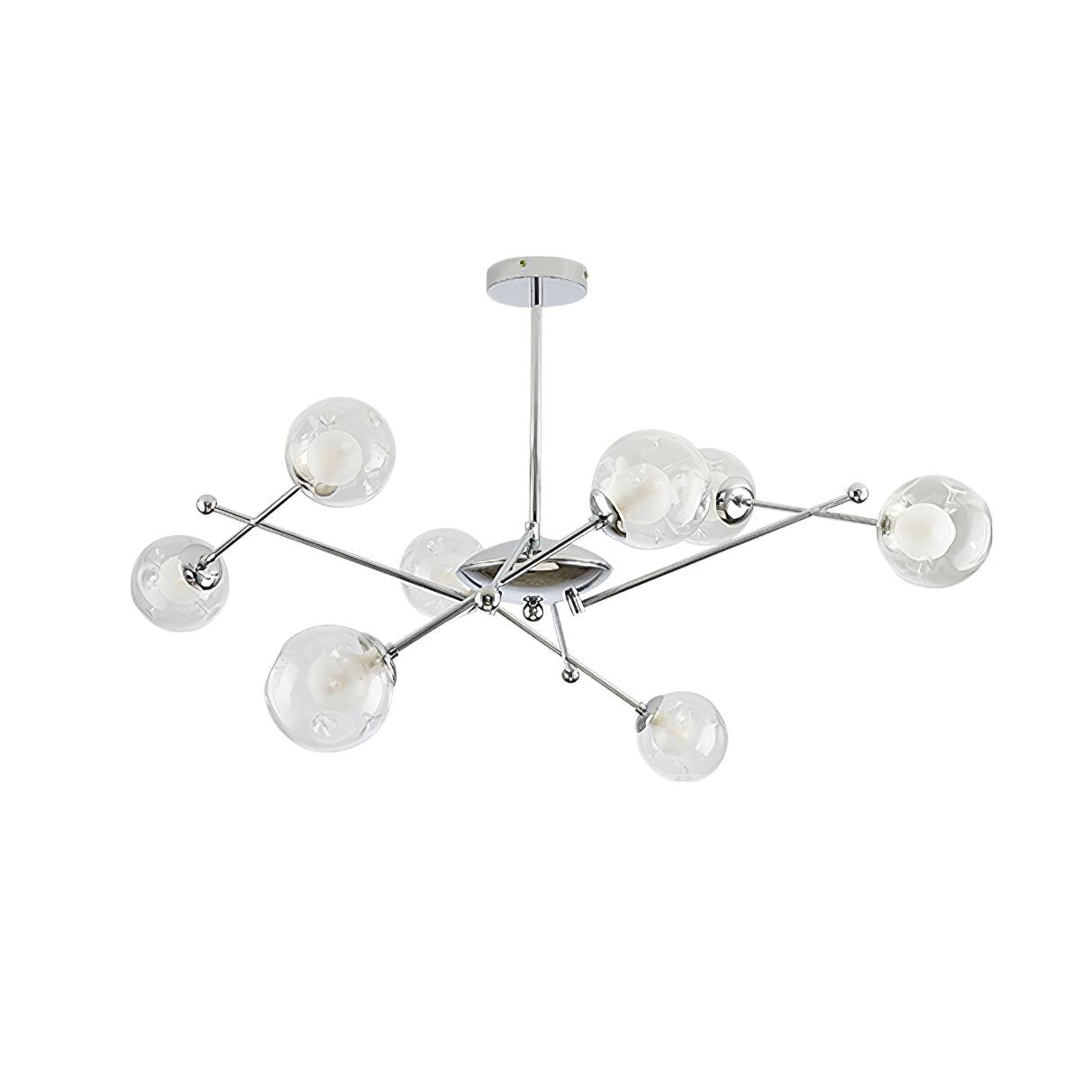 Lustra Lustre en Verre et Chrome
