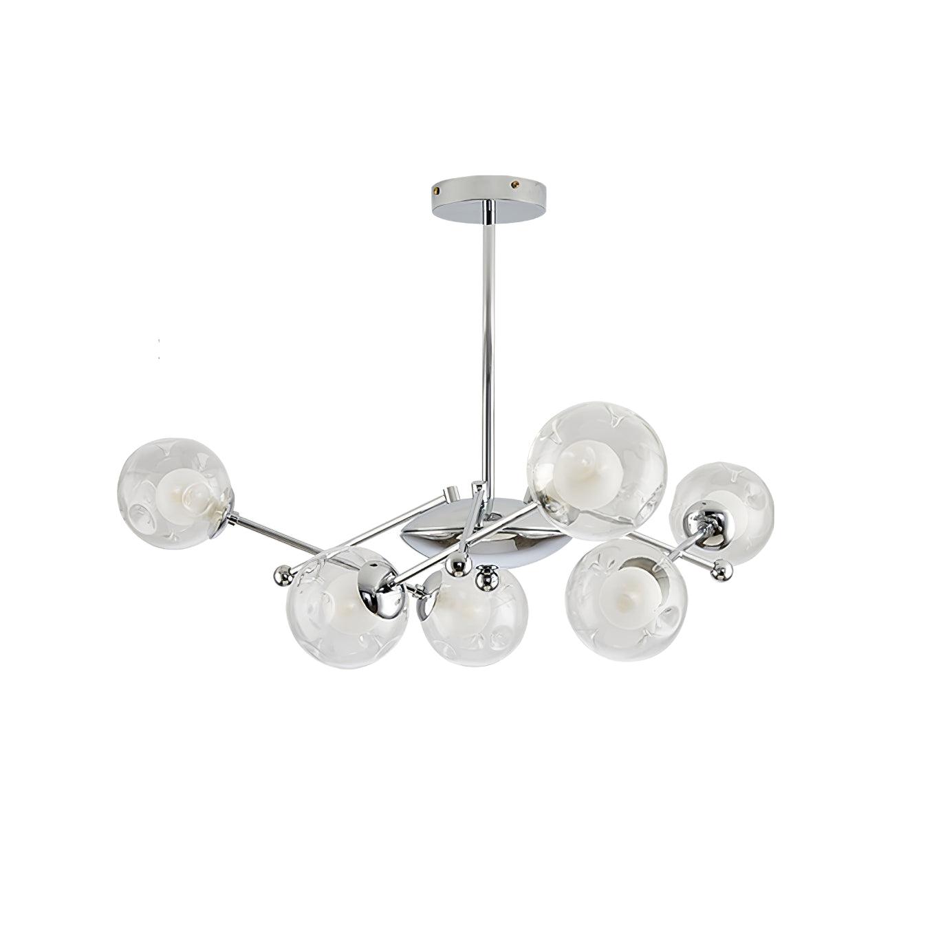 Lustra Lustre en Verre et Chrome