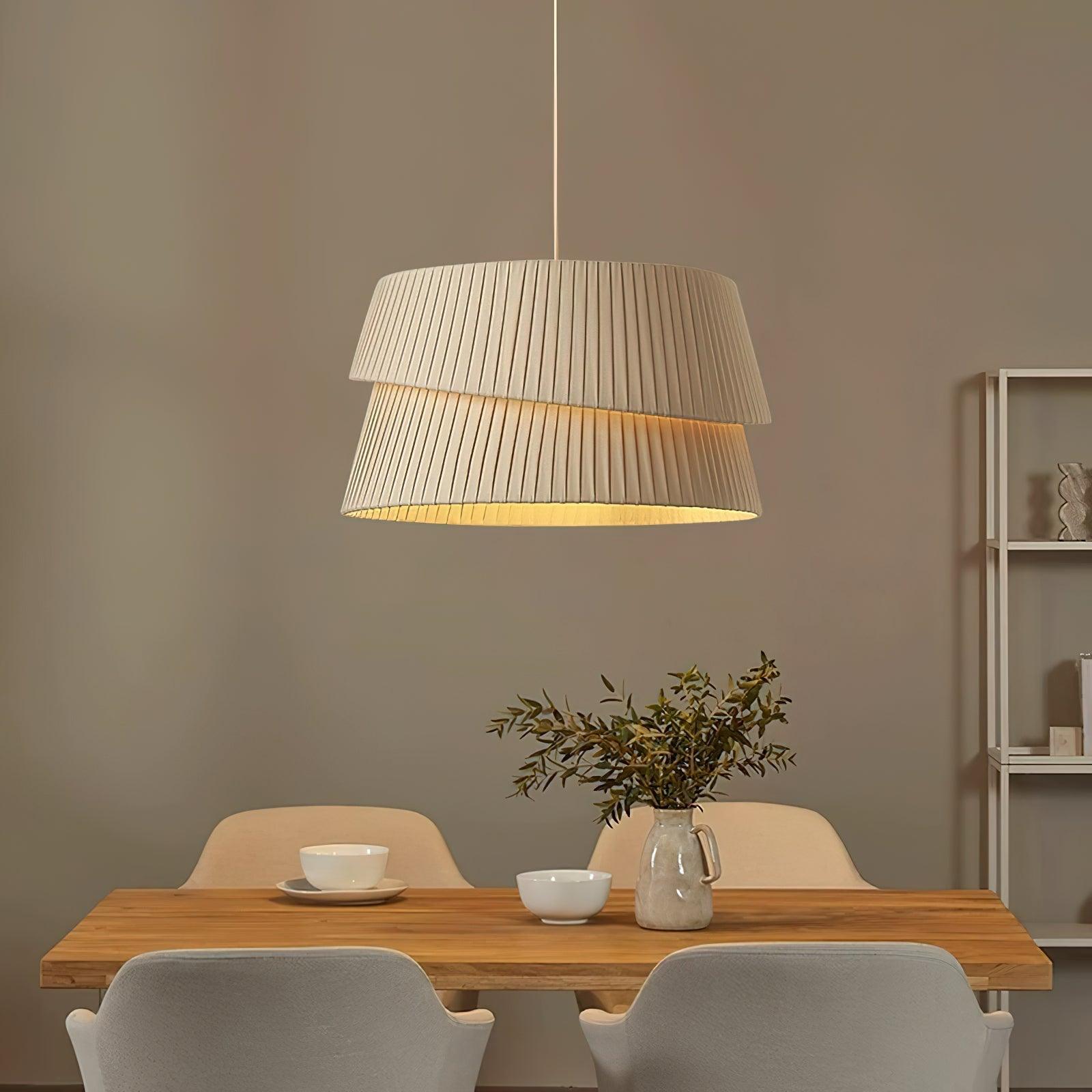 Zarion Tissu Scandinave Pendentif Lumière