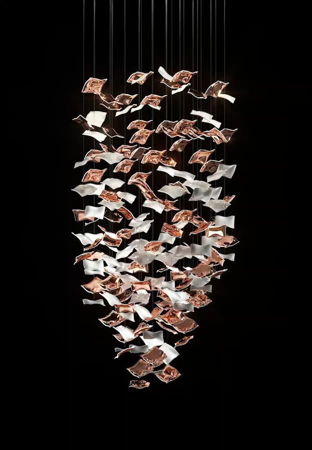 Viliros Verre Spirale Suspension Lumière