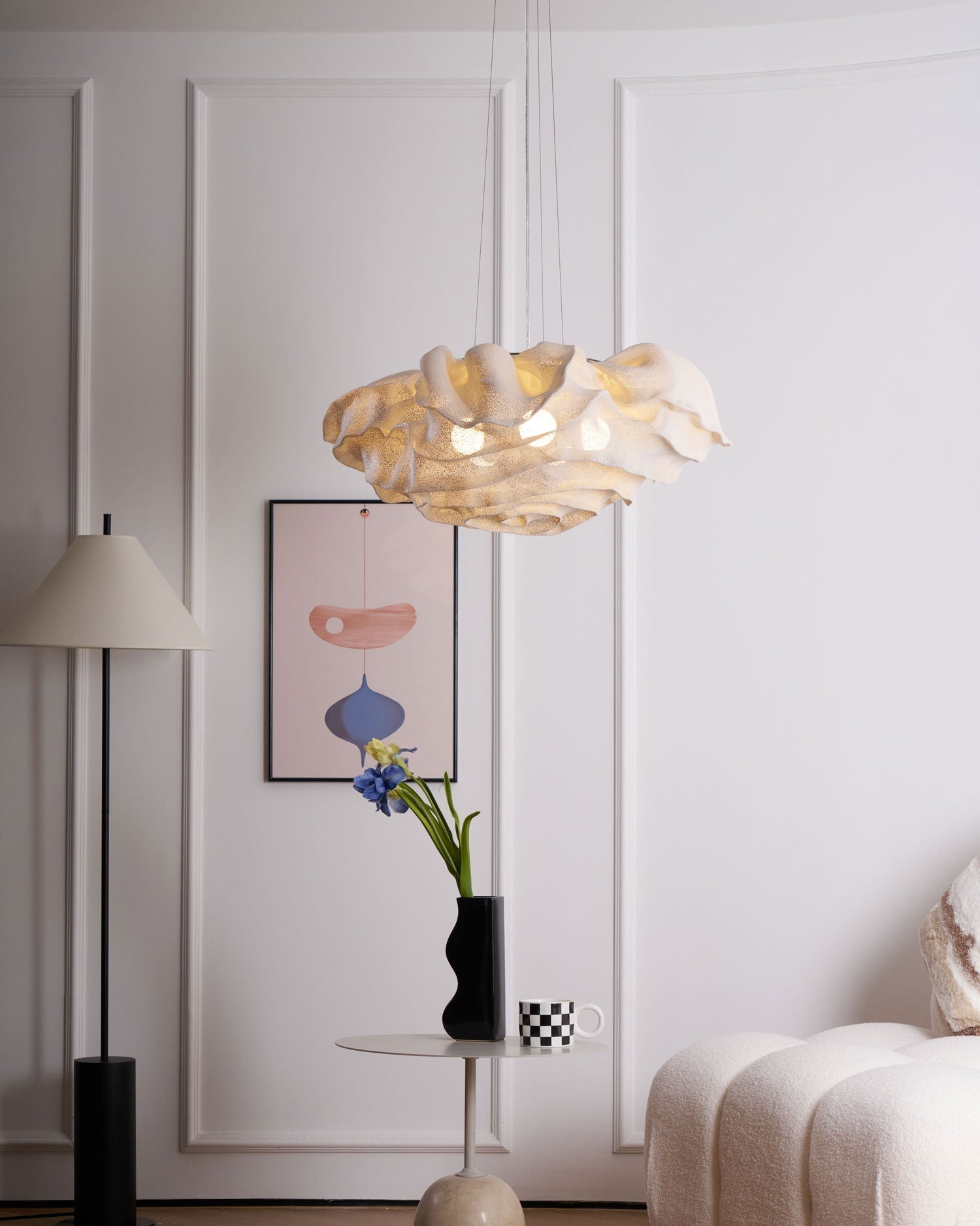 Wavern Suspension Lampe Artistique en Acier
