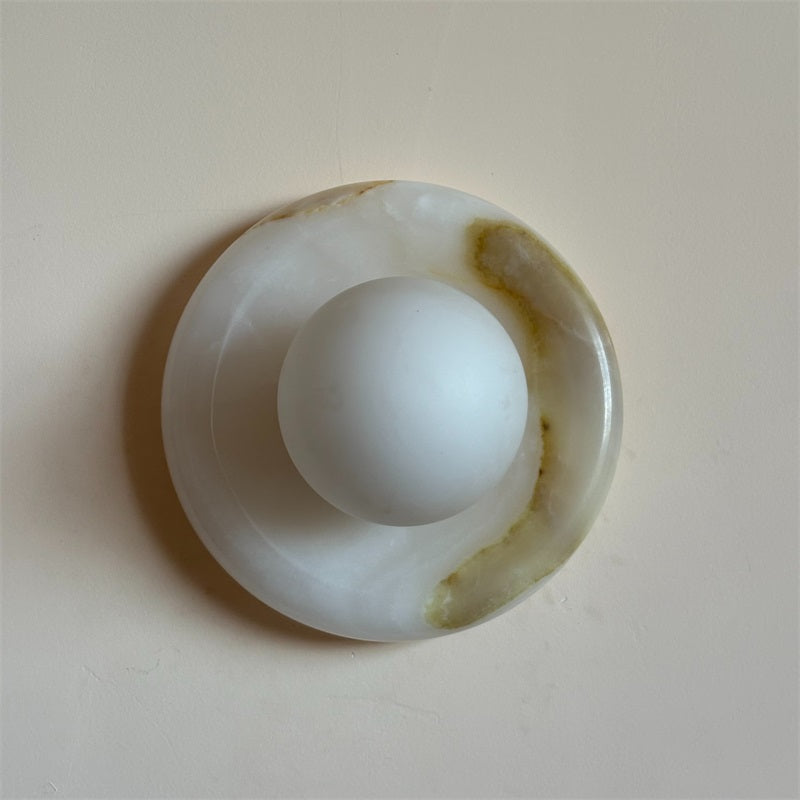 Aursilos Applique Murale Verre Jade Blanc Art Nordique Premium