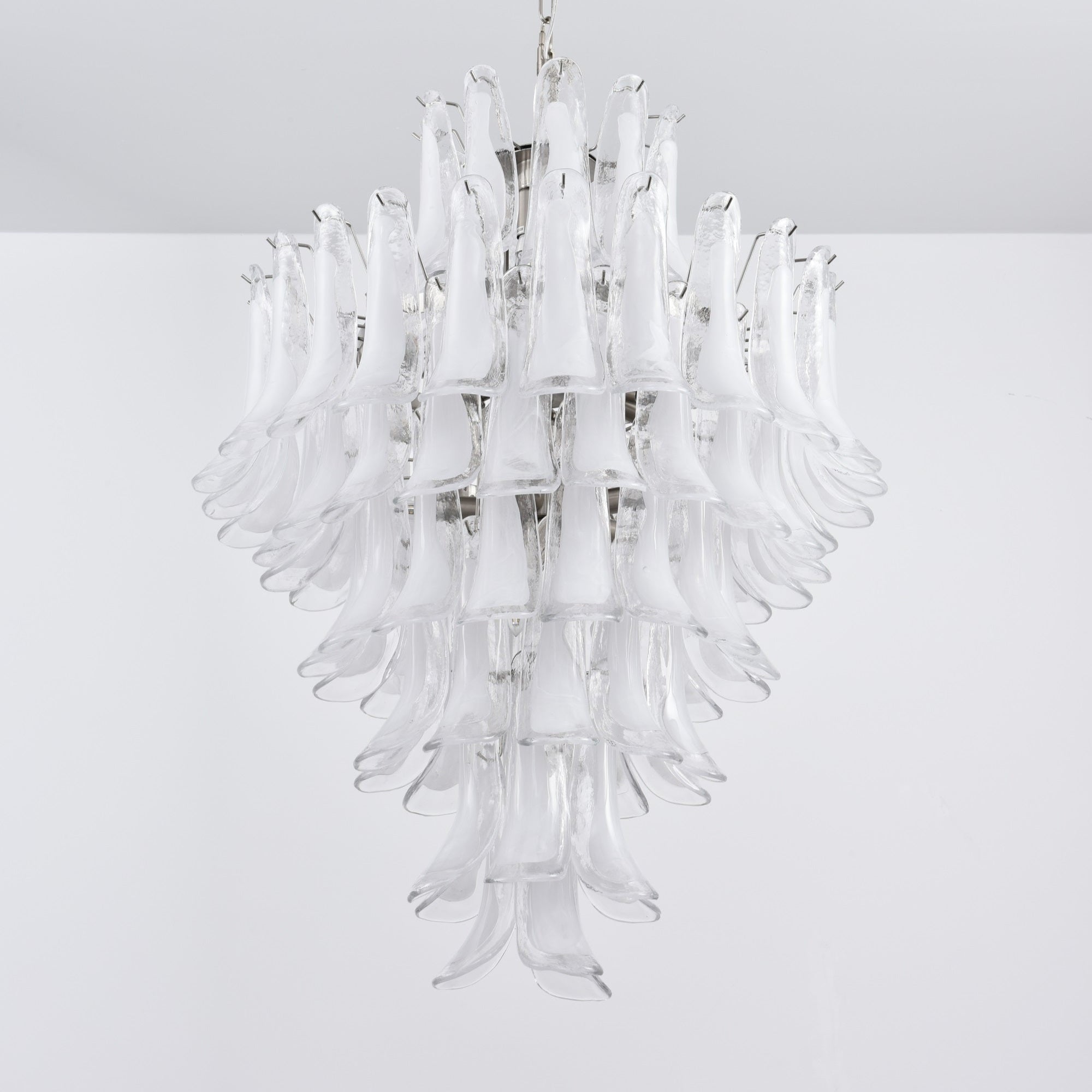Aurora Lustre Blanc Nuage Verre Pétales