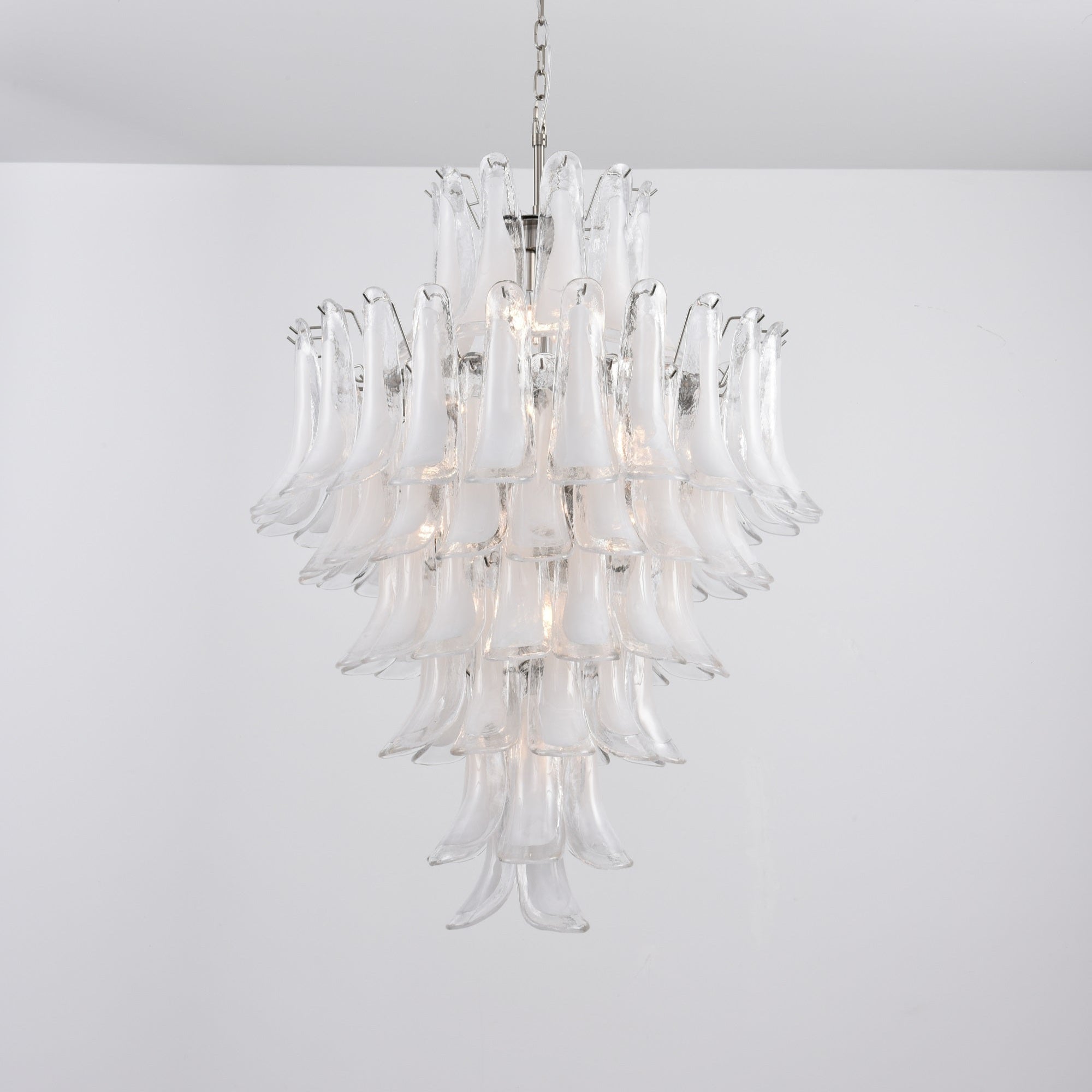 Aurora Lustre Blanc Nuage Verre Pétales