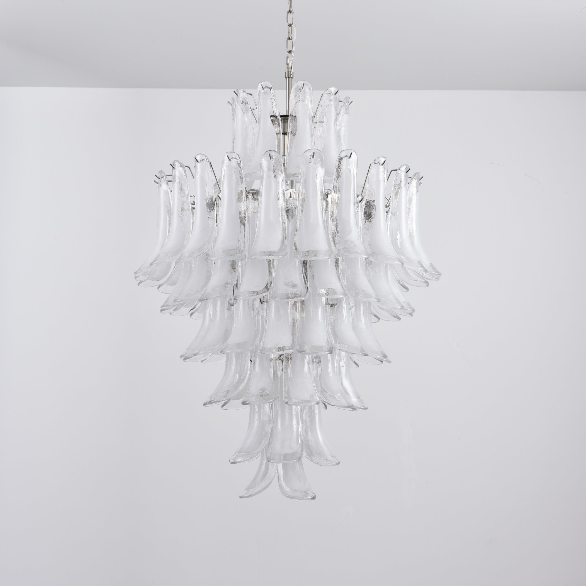 Aurora Lustre Blanc Nuage Verre Pétales