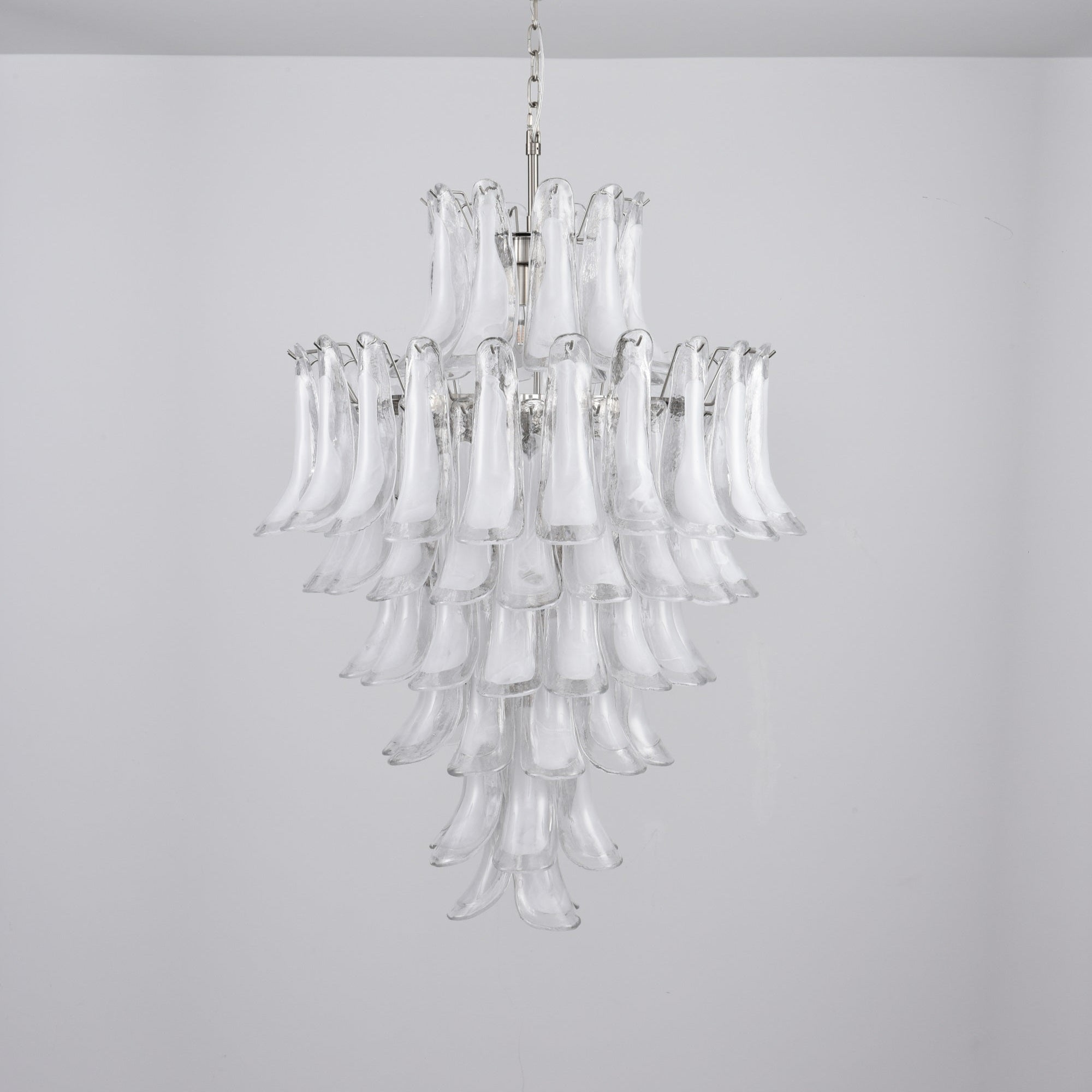Aurora Lustre Blanc Nuage Verre Pétales