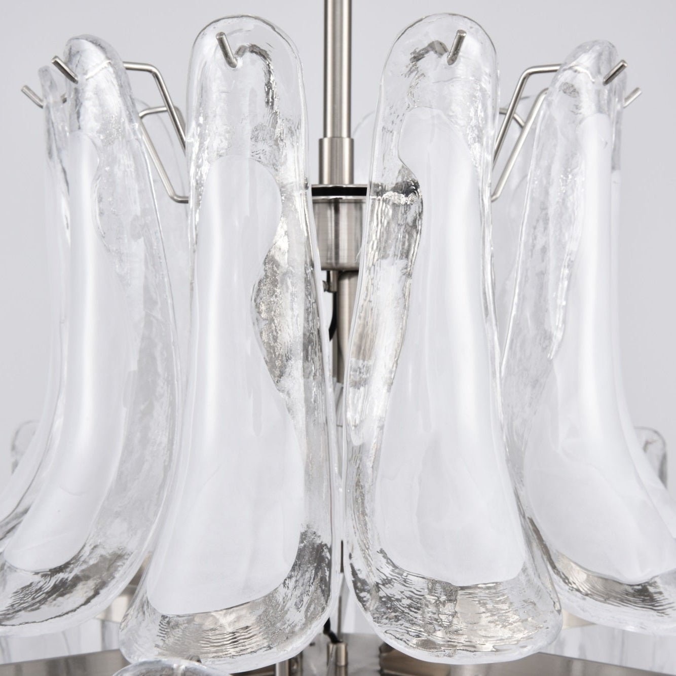 Aurora Lustre Blanc Nuage Verre Pétales