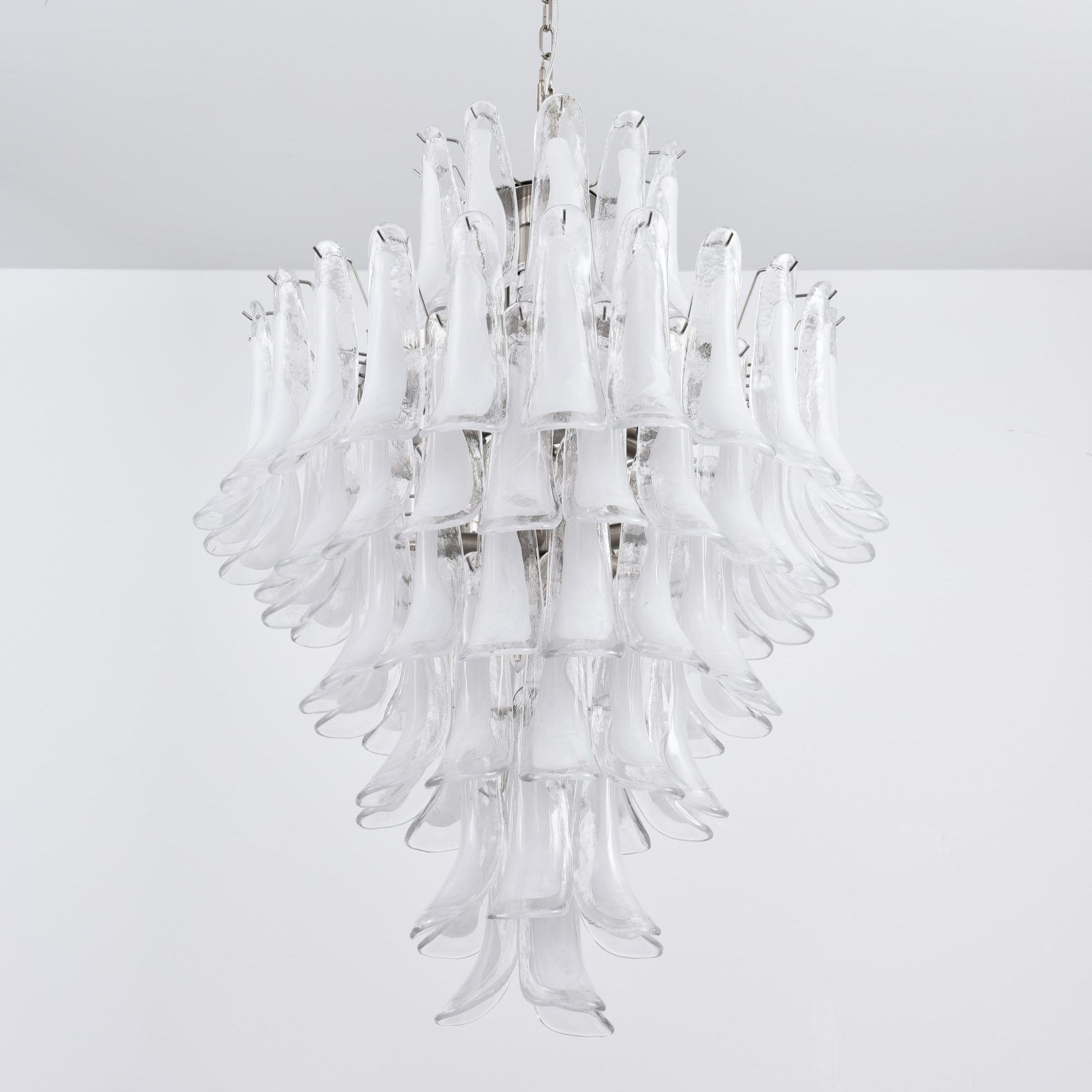 Aurora Lustre Blanc Nuage Verre Pétales