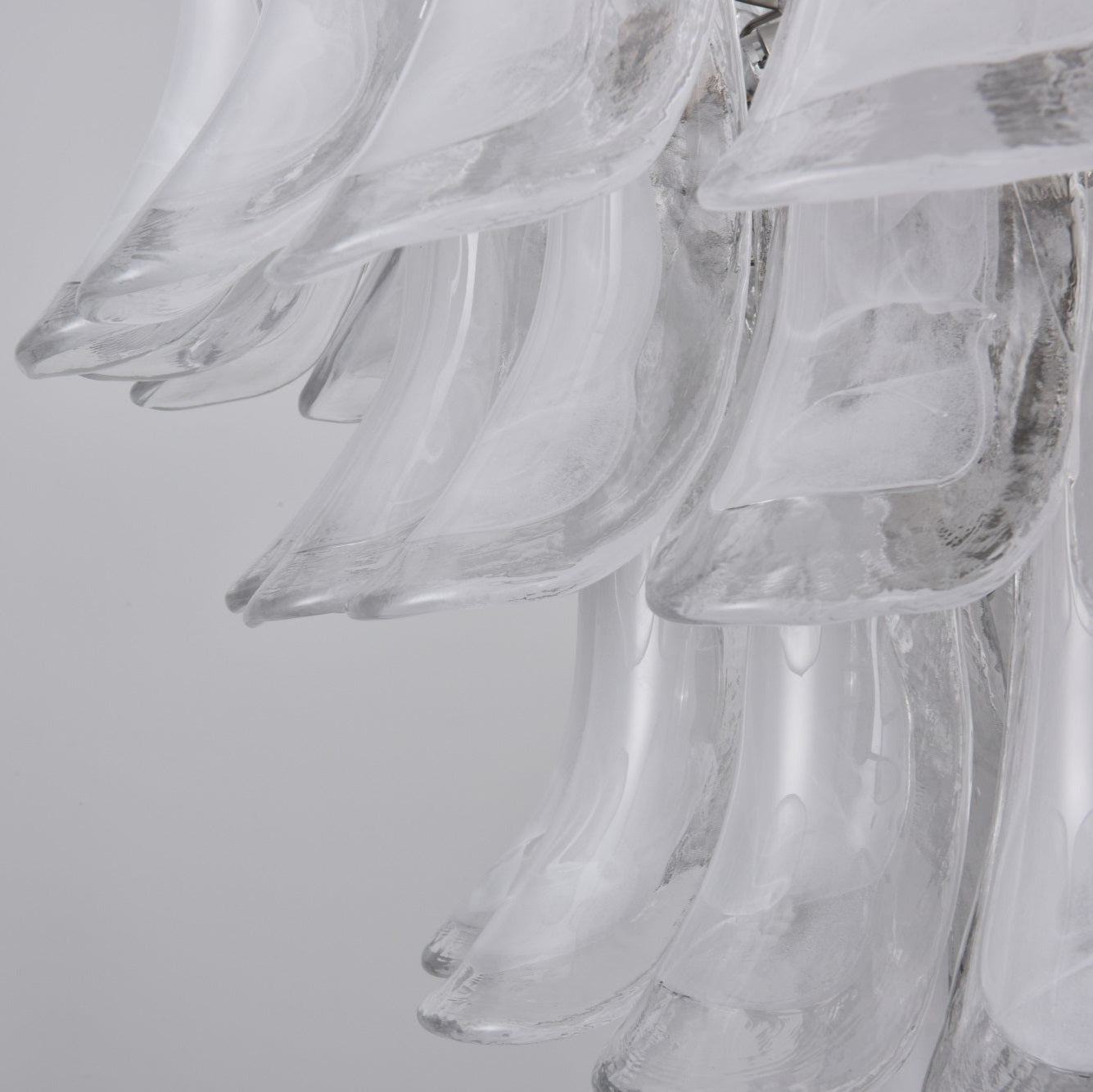 Aurora Lustre Blanc Nuage Verre Pétales