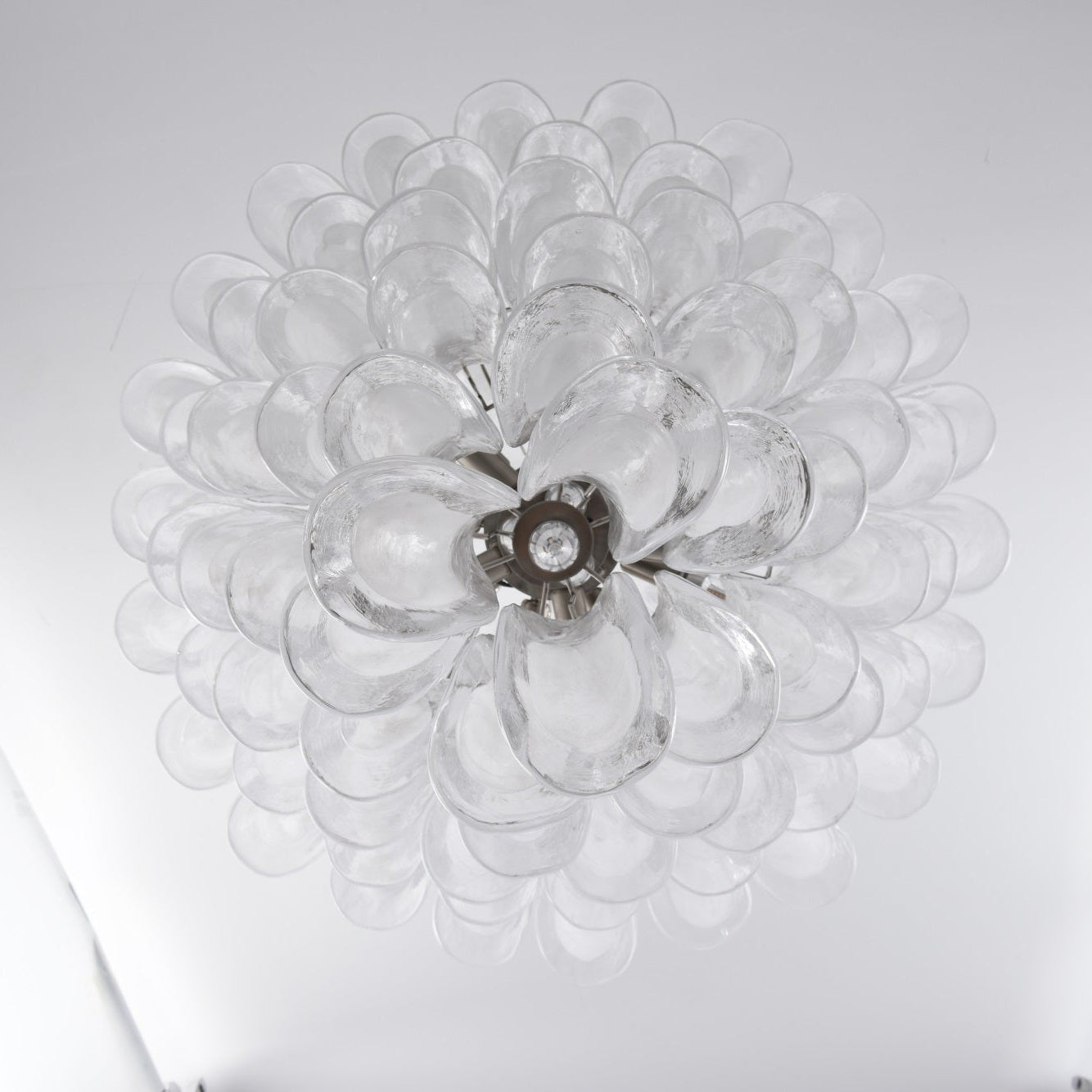 Aurora Lustre Blanc Nuage Verre Pétales