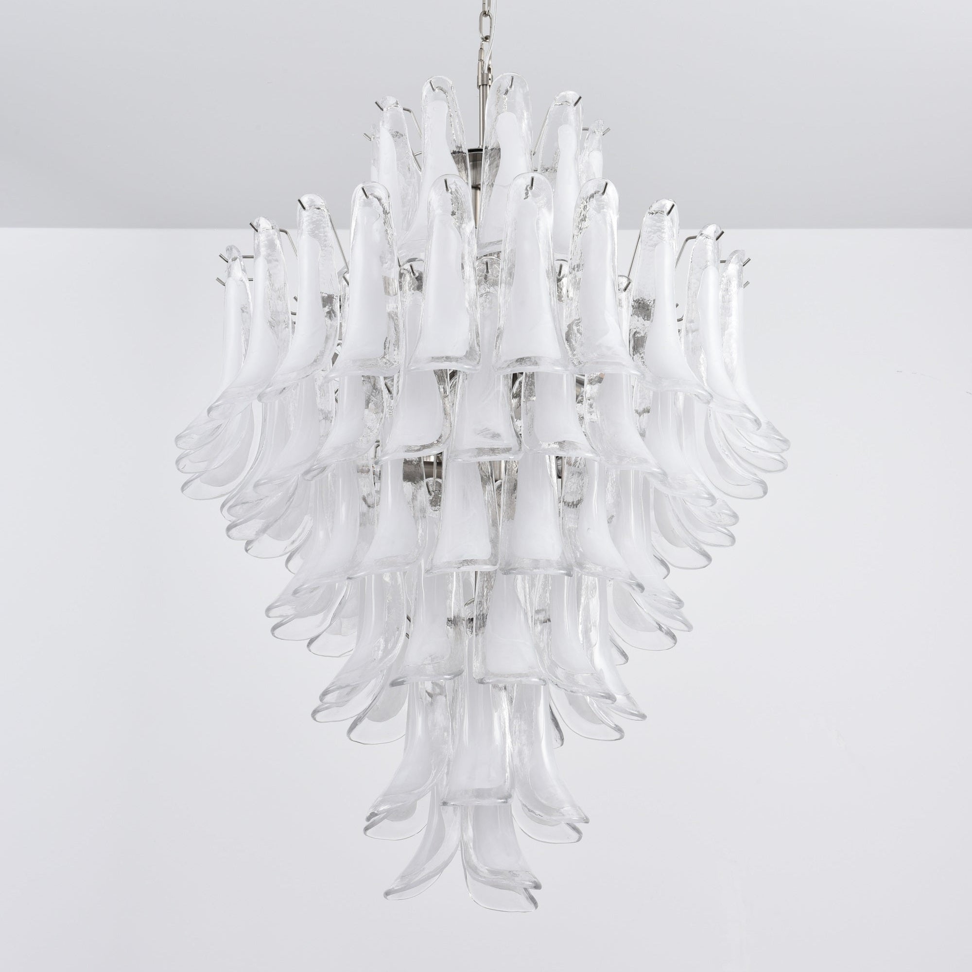 Aurora Lustre Blanc Nuage Verre Pétales