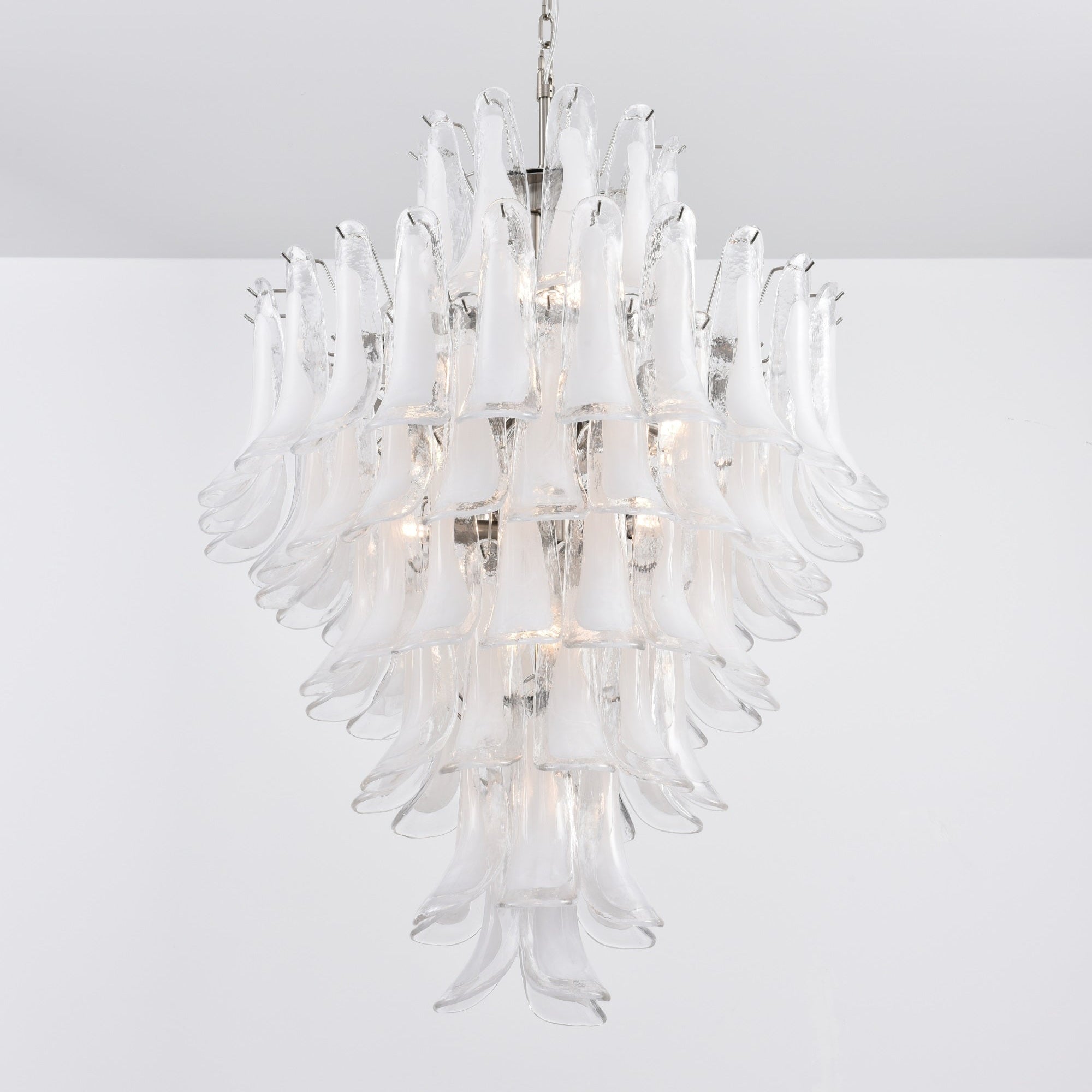 Aurora Lustre Blanc Nuage Verre Pétales
