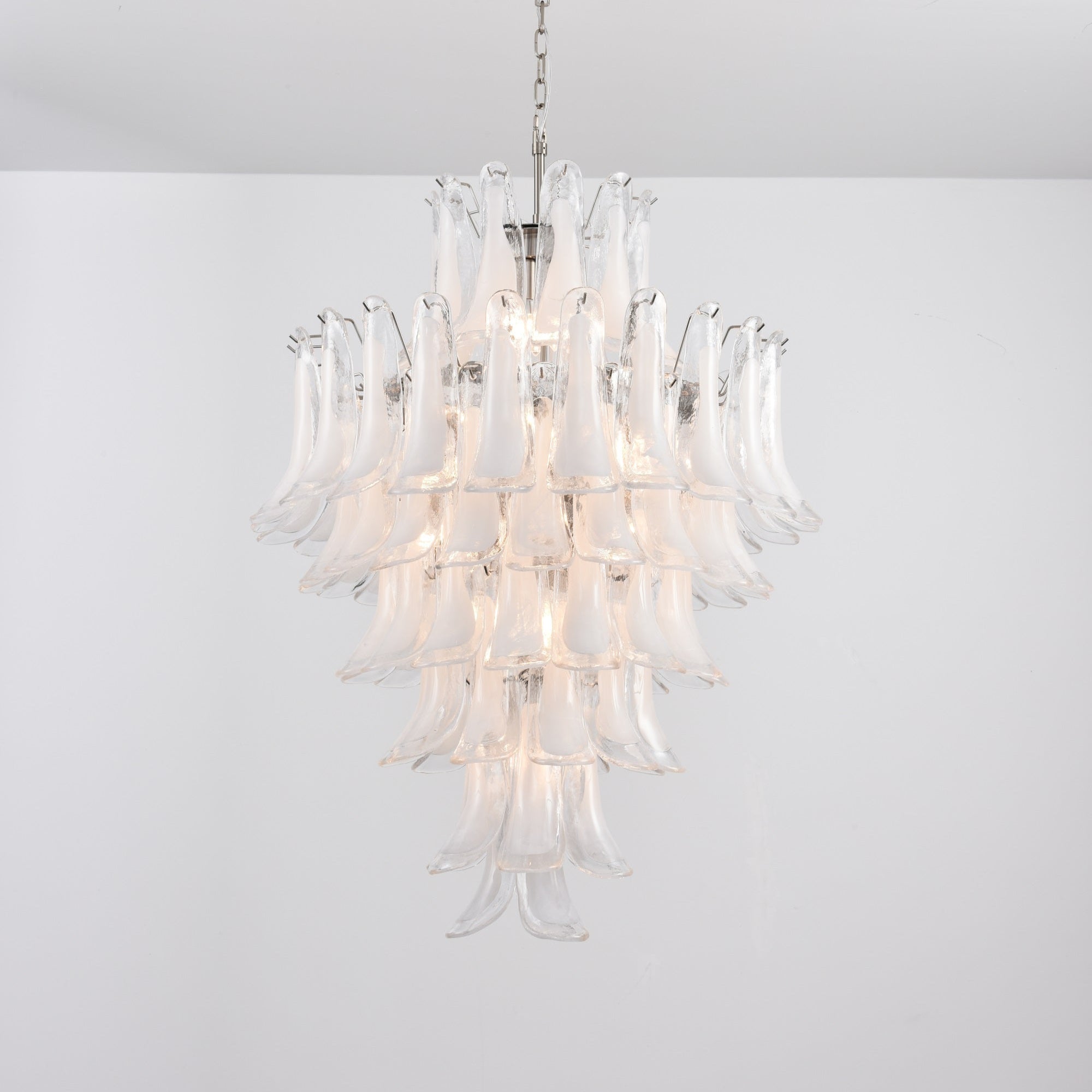 Aurora Lustre Blanc Nuage Verre Pétales