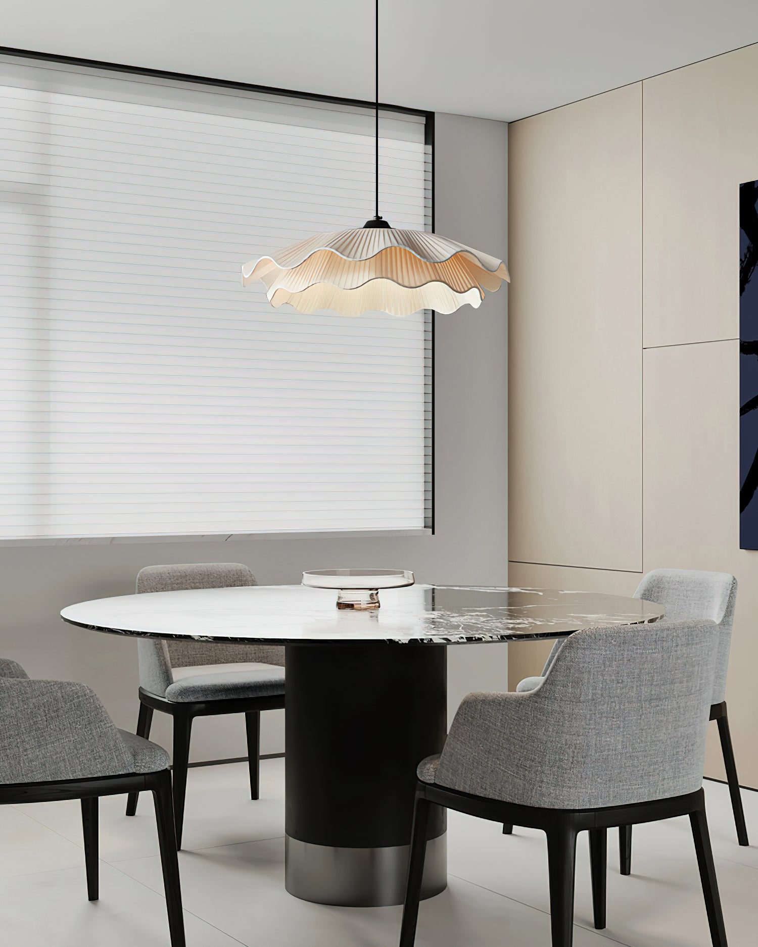 Calavie Suspension Élégante Plissée Ondulée