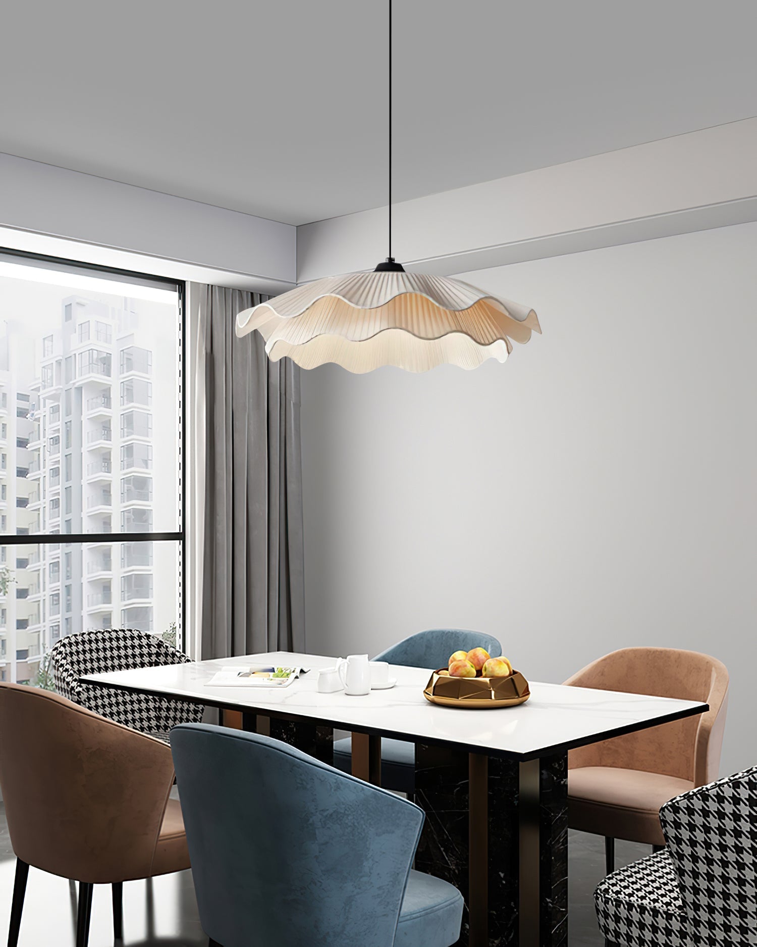 Calavie Suspension Élégante Plissée Ondulée
