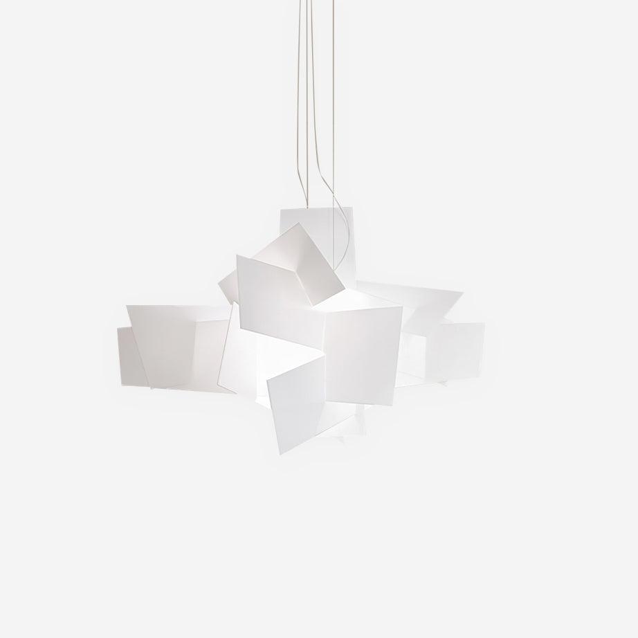 Origami Suspension blanche moderne