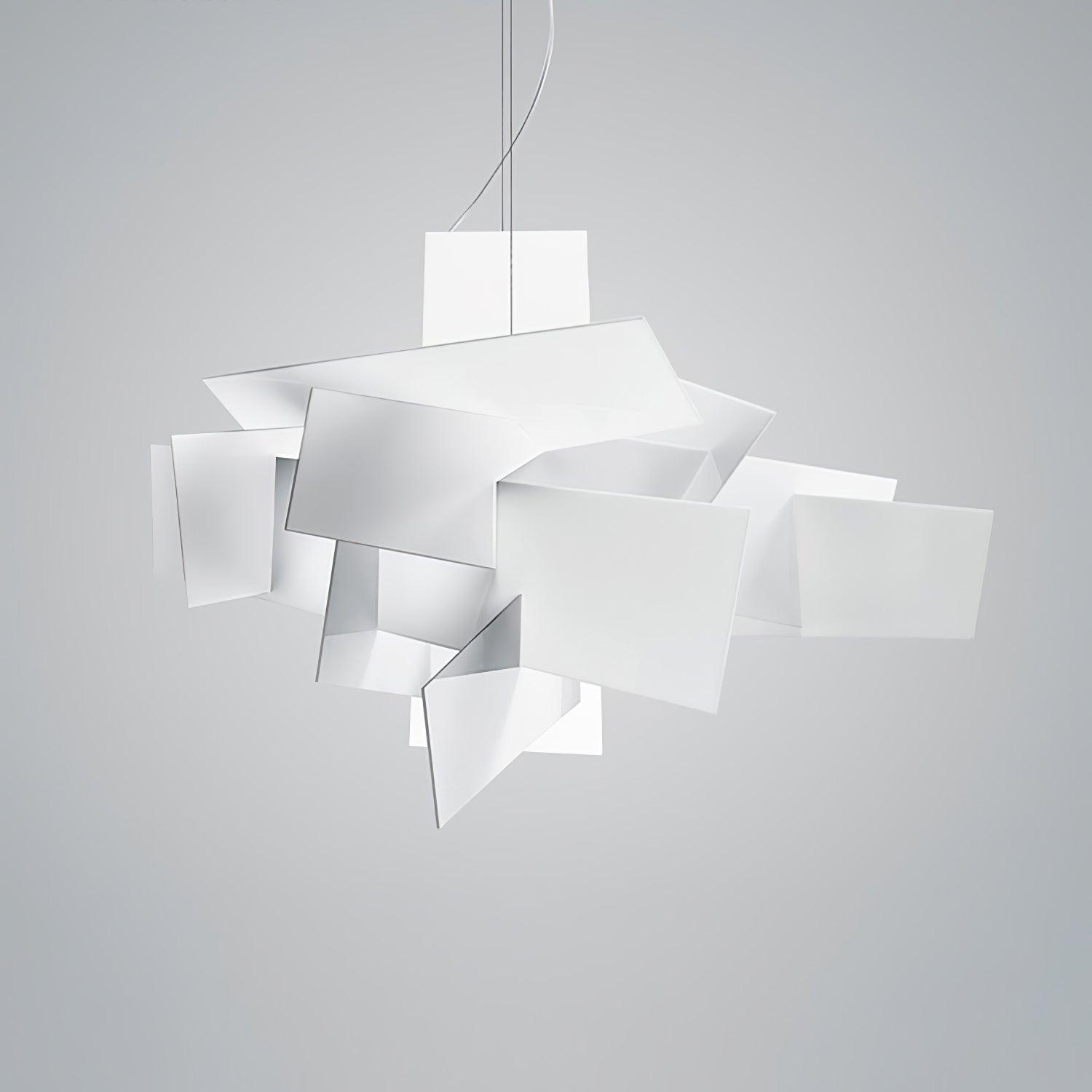 Origami Suspension blanche moderne