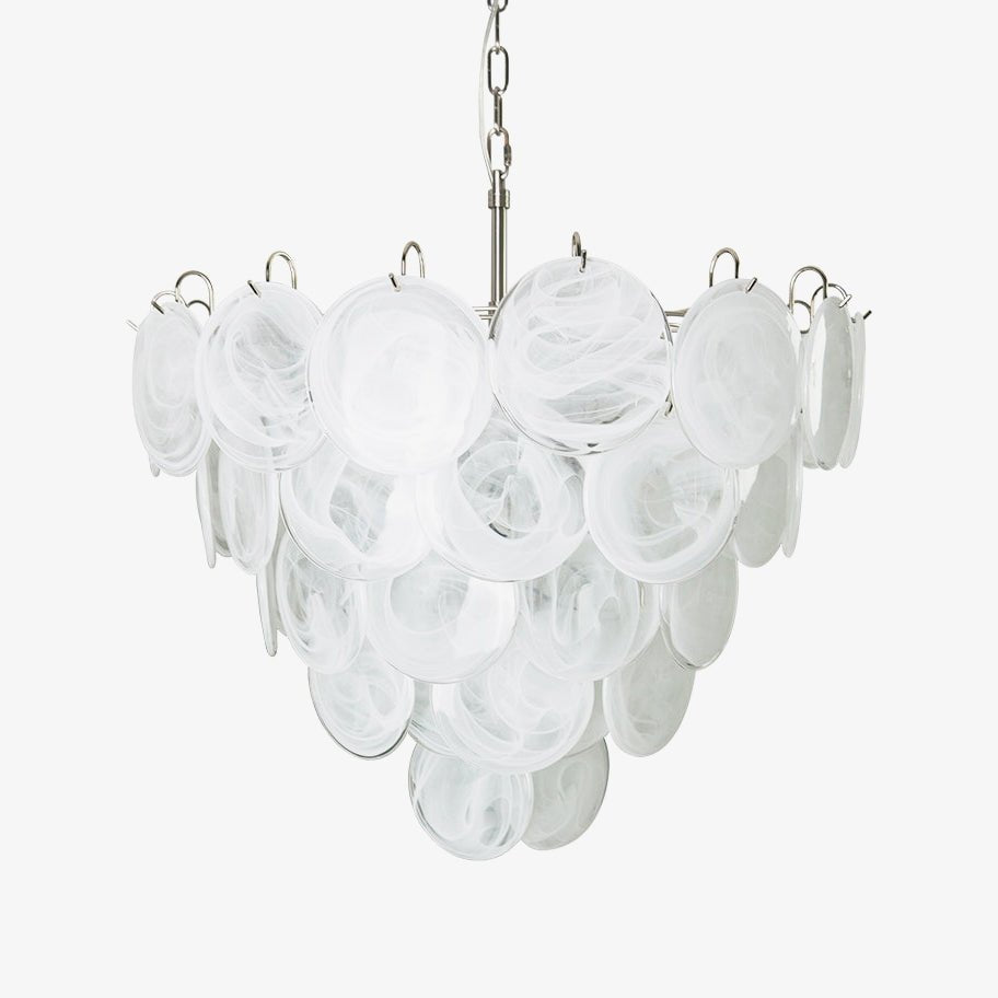 Aurora Lustre en Verre de Murano Blanc