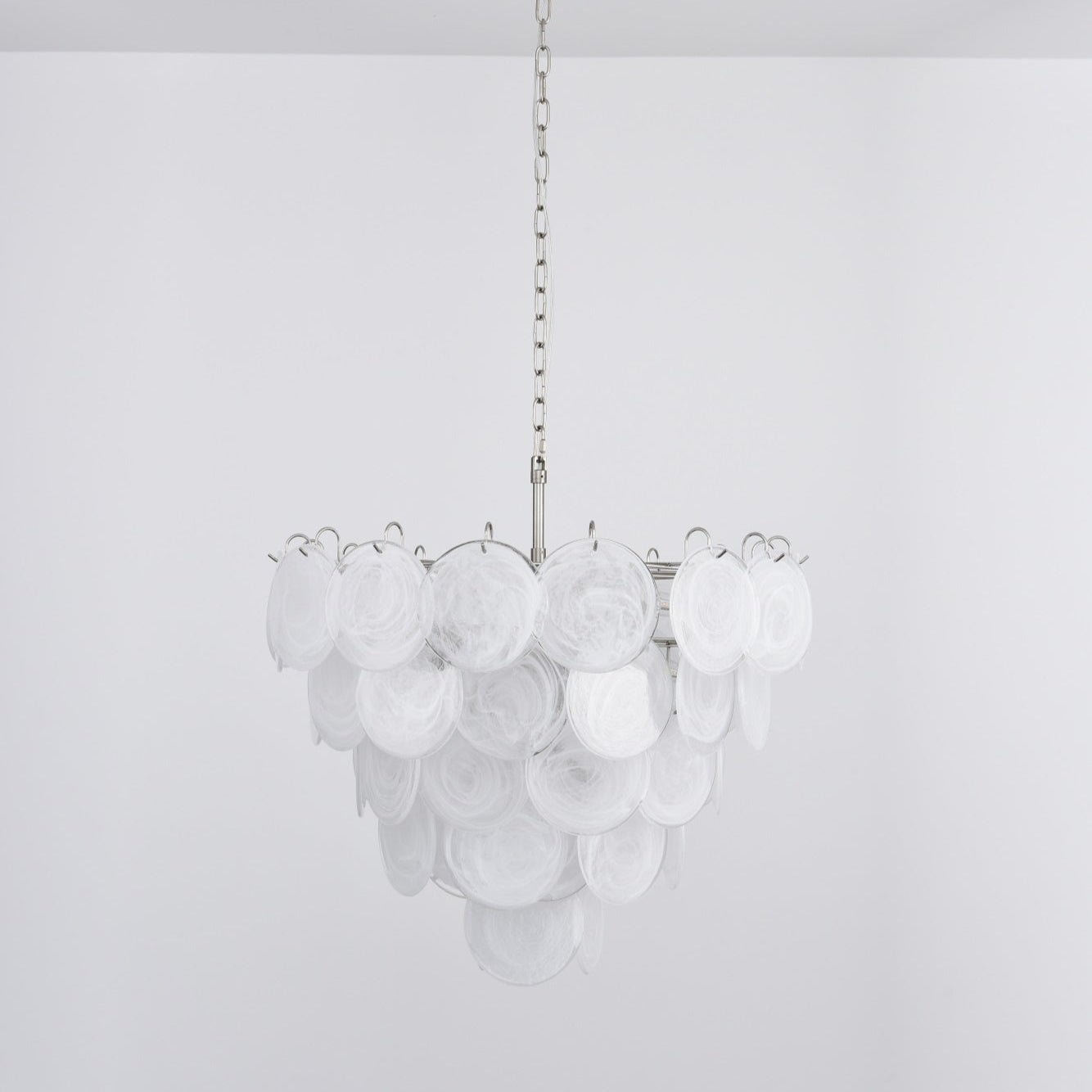 Aurora Lustre en Verre de Murano Blanc