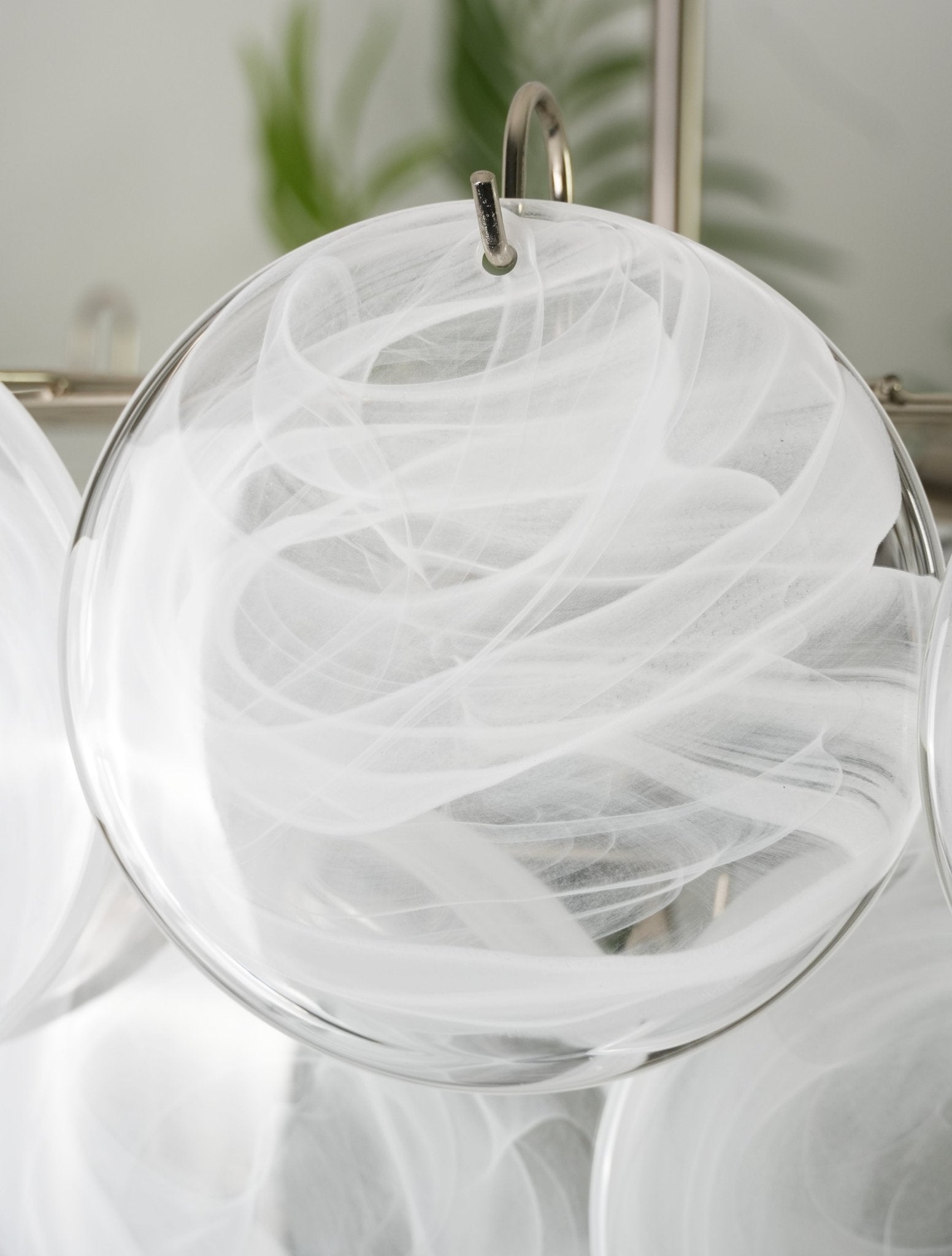 Aurora Lustre en Verre de Murano Blanc