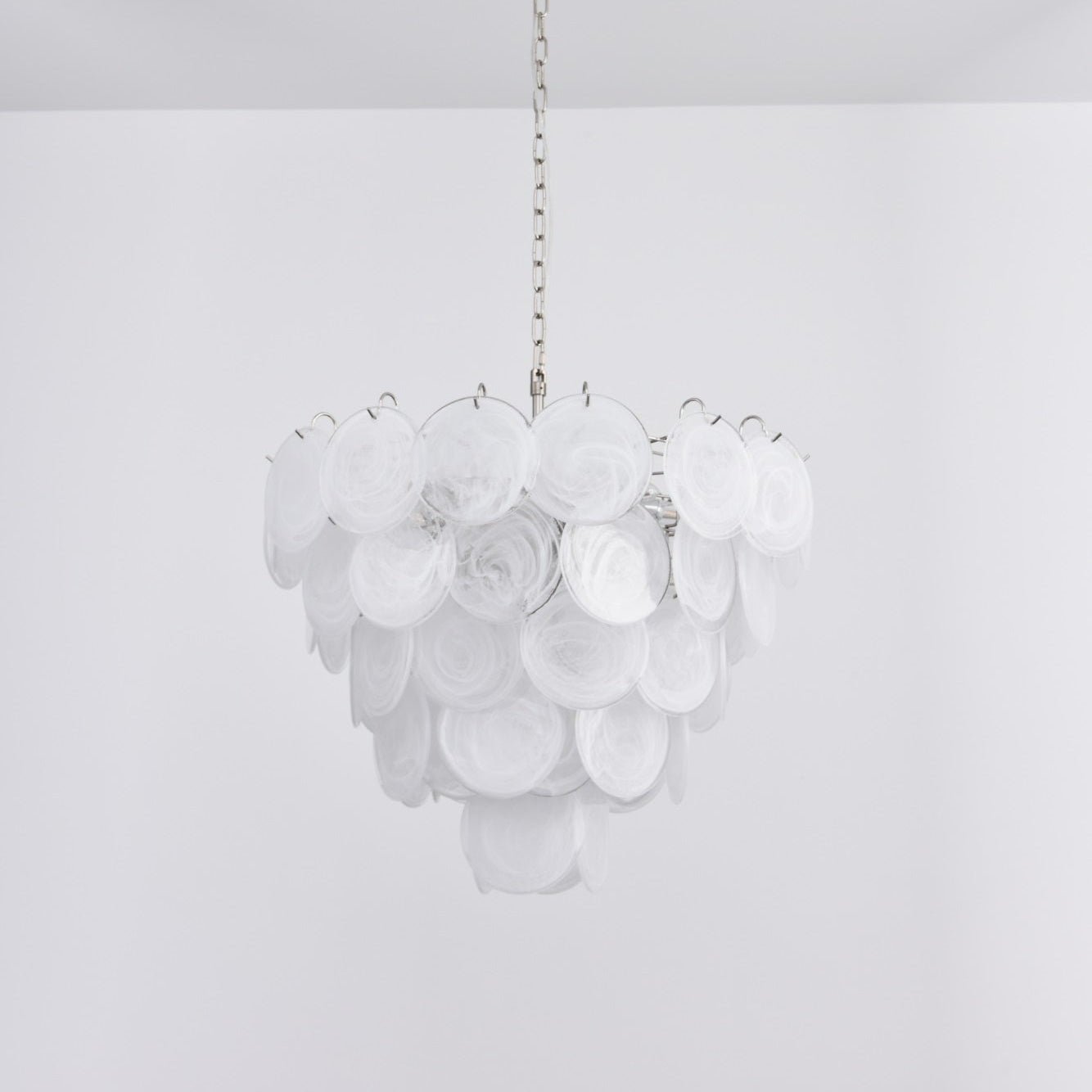 Aurora Lustre en Verre de Murano Blanc