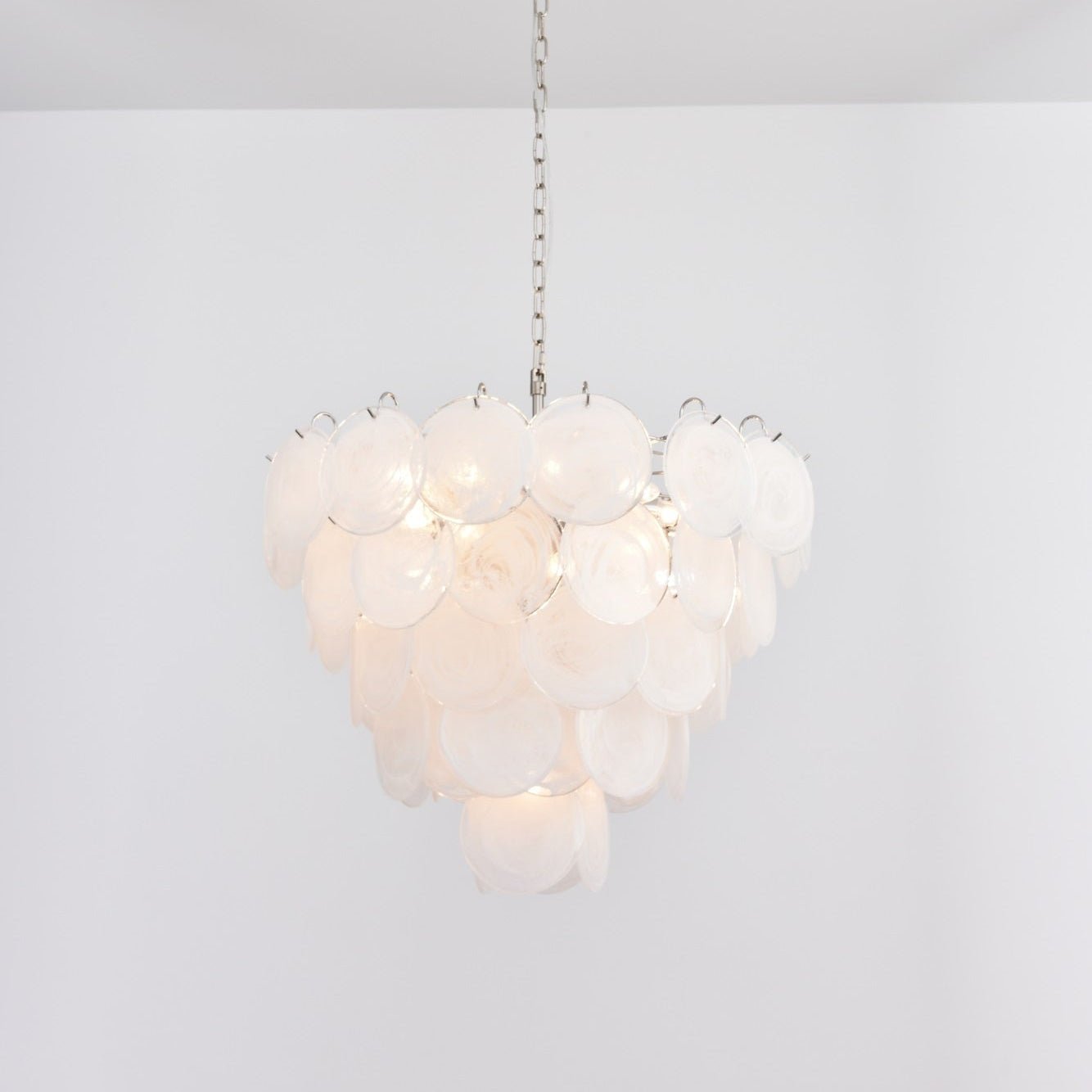 Aurora Lustre en Verre de Murano Blanc