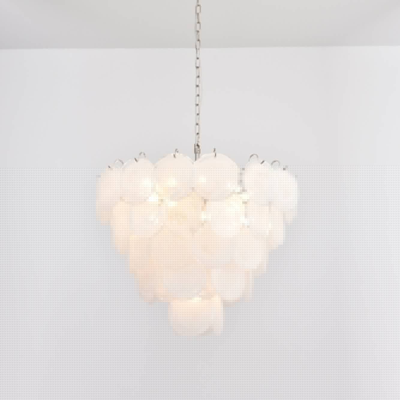Aurora Lustre en Verre de Murano Blanc