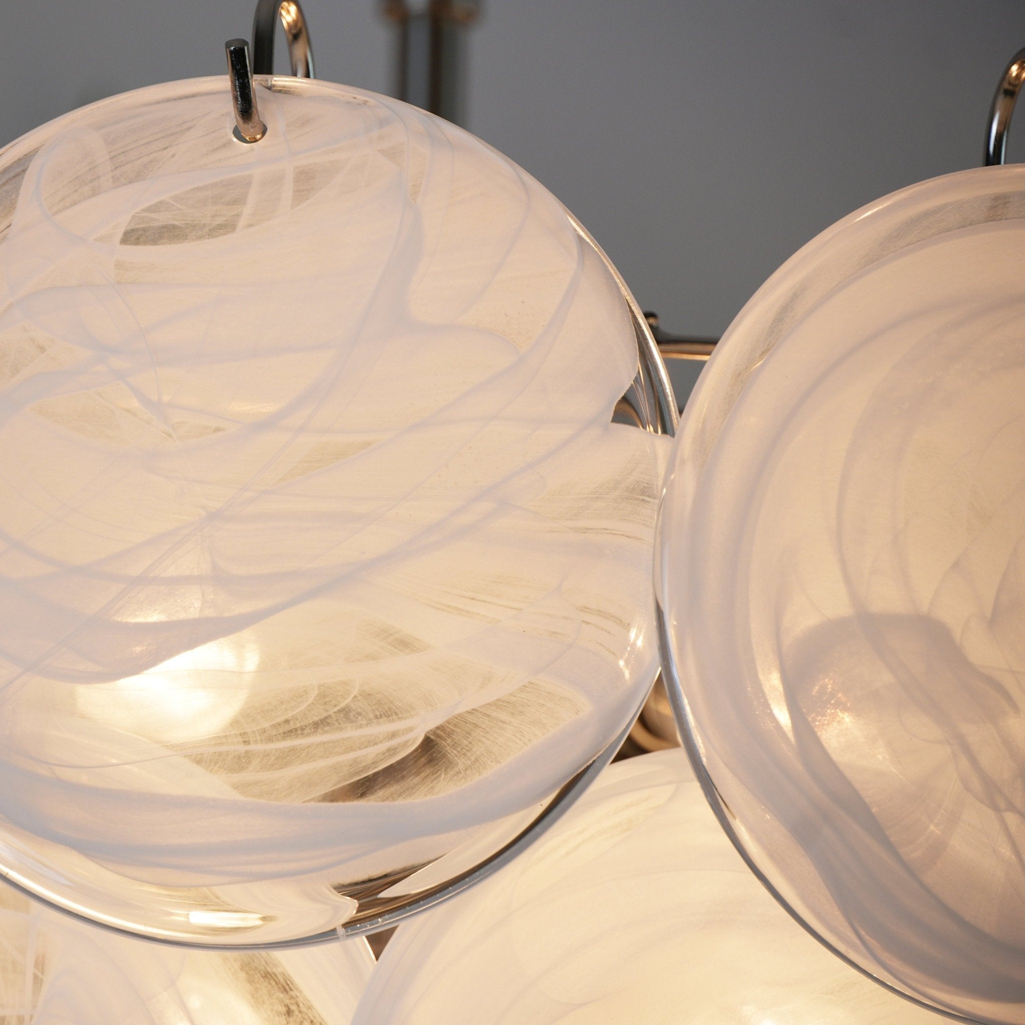 Aurora Lustre en Verre de Murano Blanc