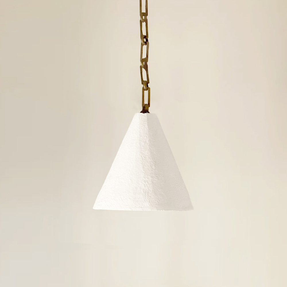 Zavelila Suspension Métal Plâtre Blanc Minimaliste