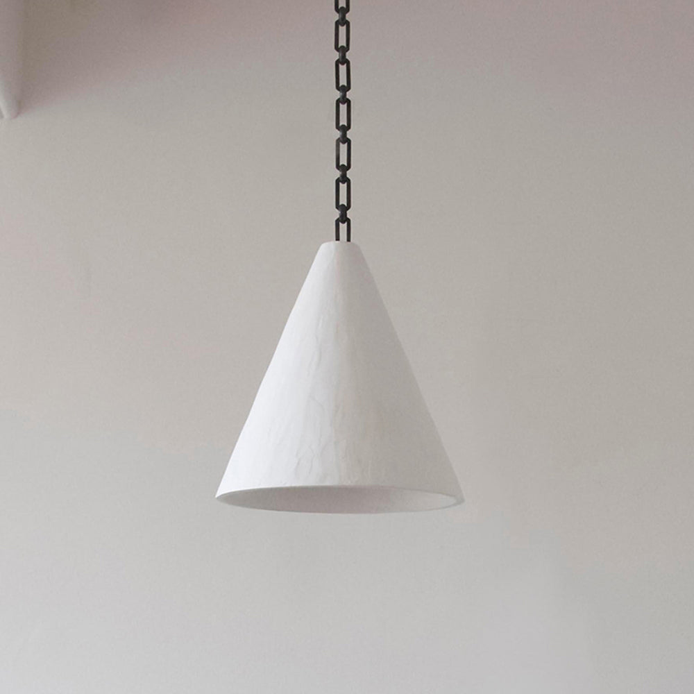 Zavelila Suspension Métal Plâtre Blanc Minimaliste
