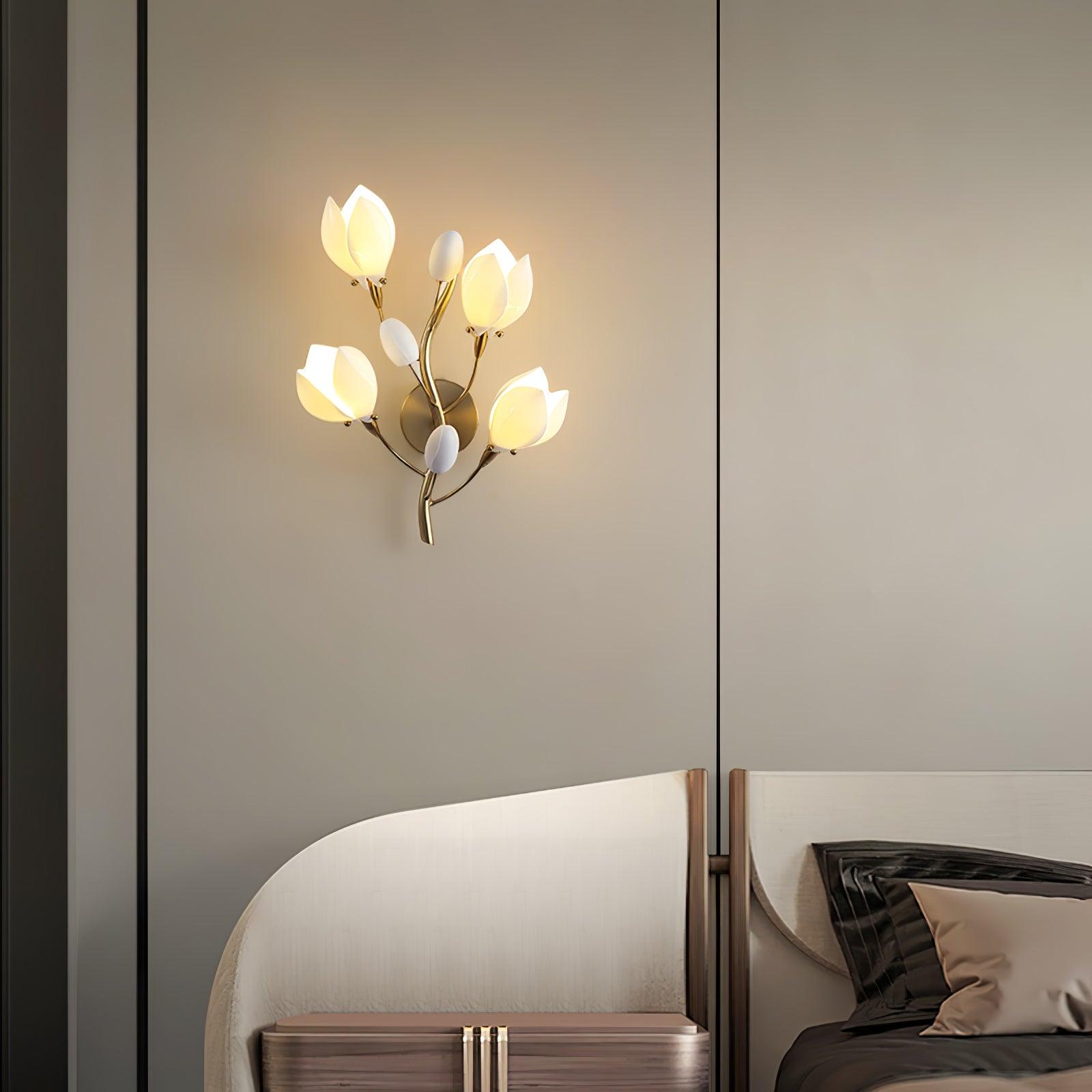Zasila Applique Murale Céramique Magnolia Élégance