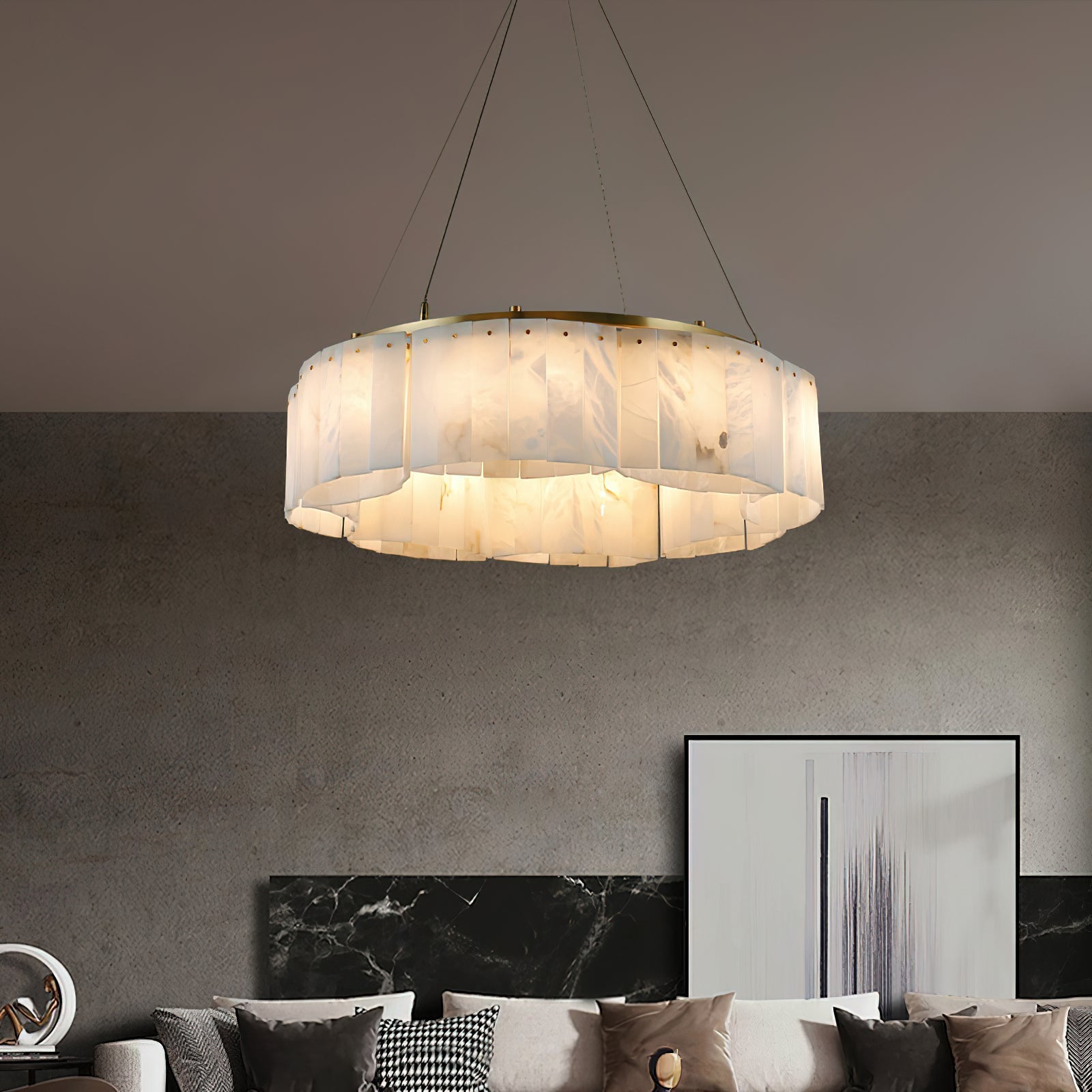 Avvinel Modern Luxury Minimalist Alabaster Lustre