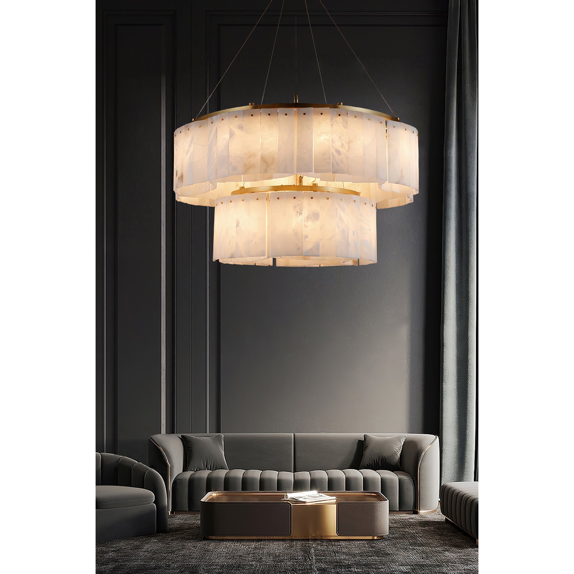 Avvinel Modern Luxury Minimalist Alabaster Lustre