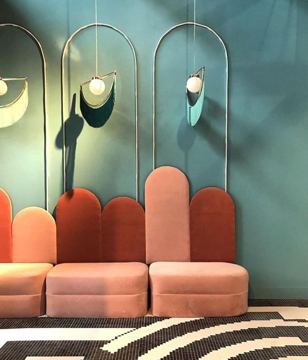 Solara Lampe suspendue en tissu à franges style globe rétro bohème