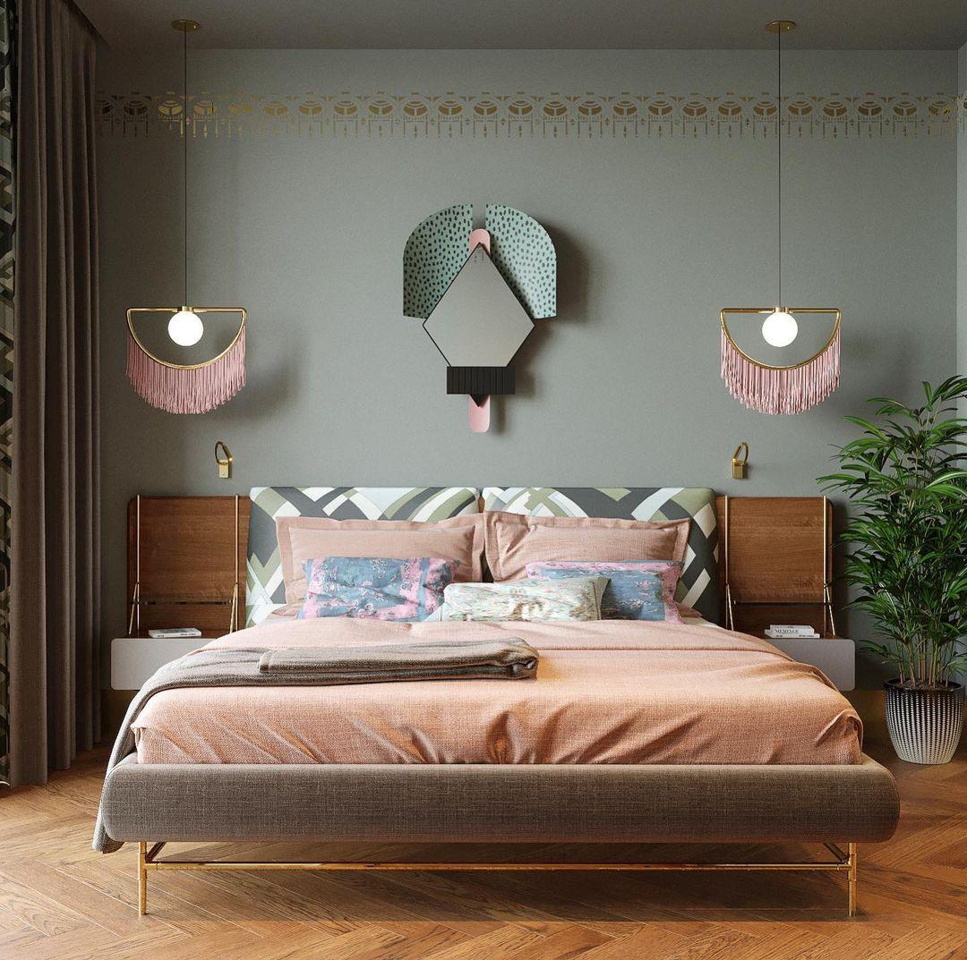 Solara Lampe suspendue en tissu à franges style globe rétro bohème