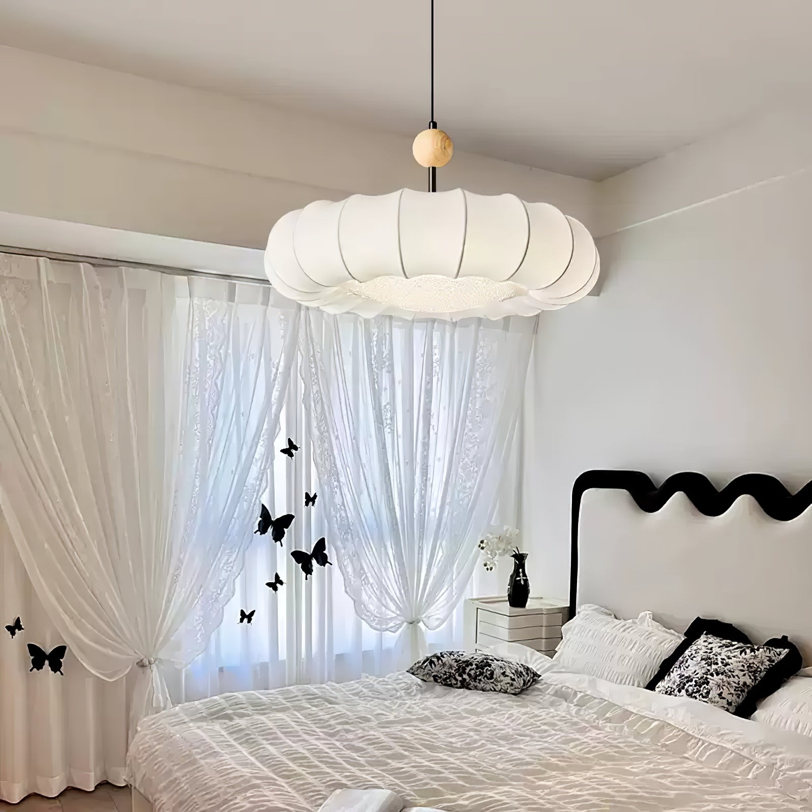 Reyna Suspension Voile en Tissu