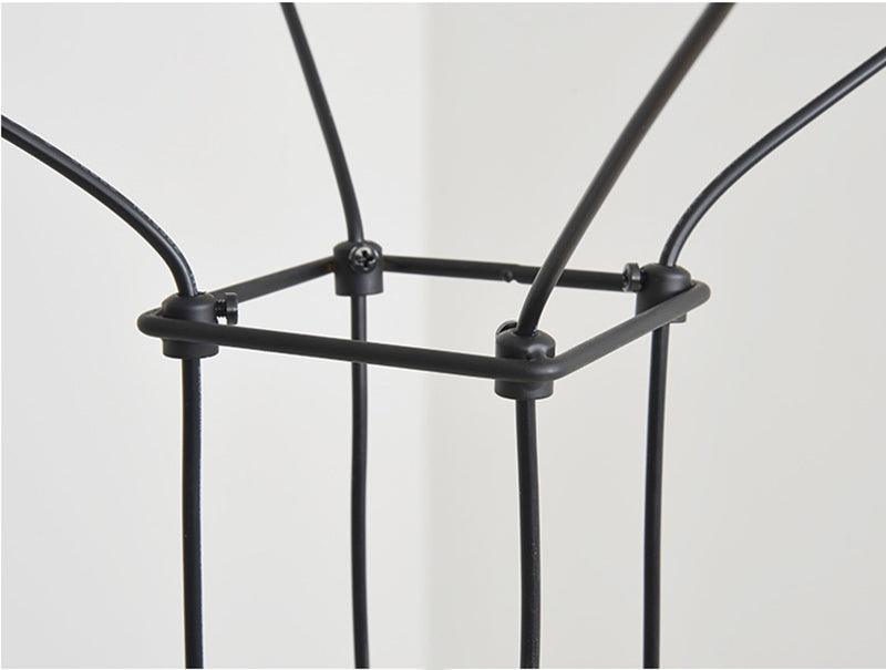 Lustra Suspension Géométrique en Fil Noir LED
