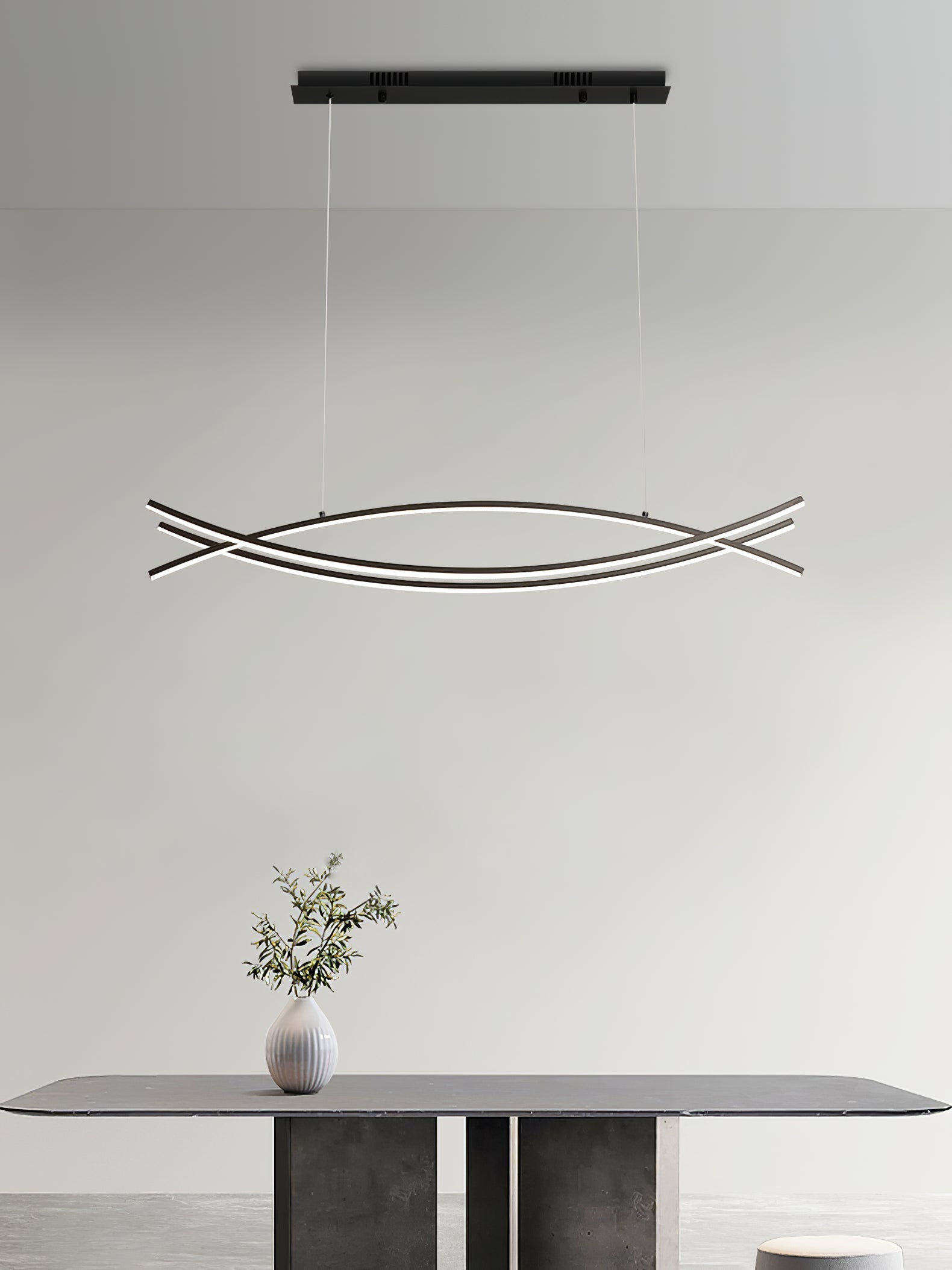 Curinis Lustre LED d'art minimaliste moderne