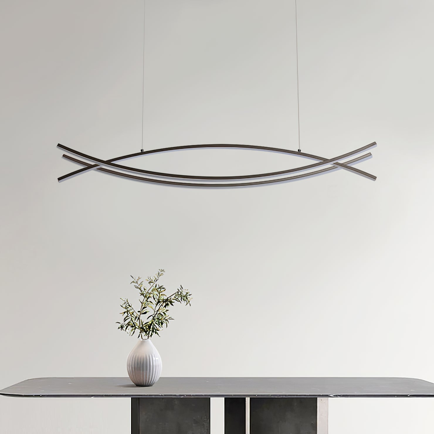 Curinis Lustre LED d'art minimaliste moderne