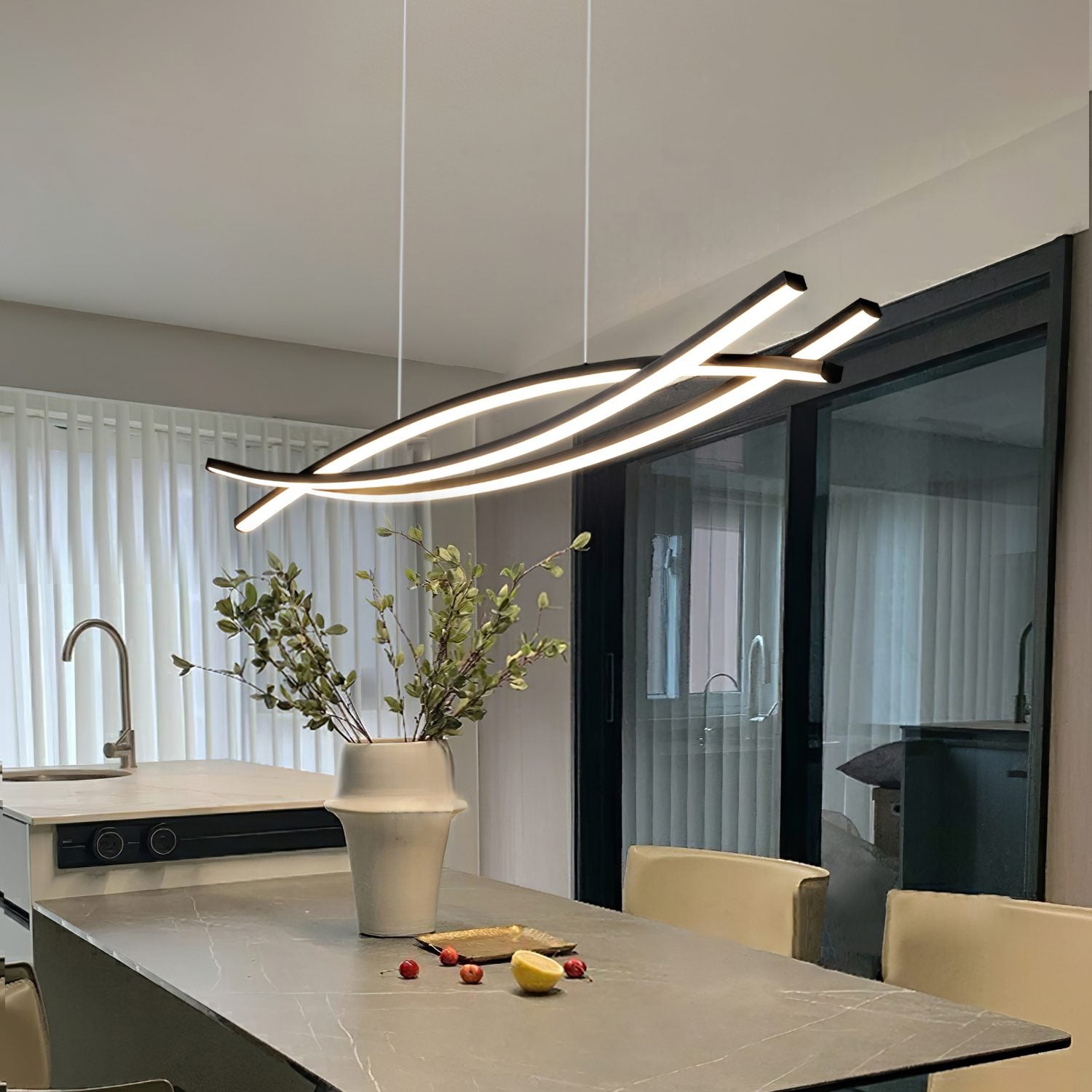 Curinis Lustre LED d'art minimaliste moderne