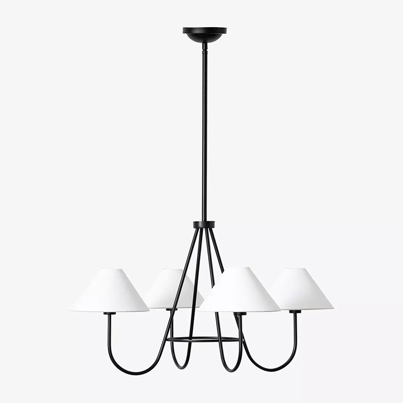 Ellaeara Lustre Tissu Noir Industriel Vintage