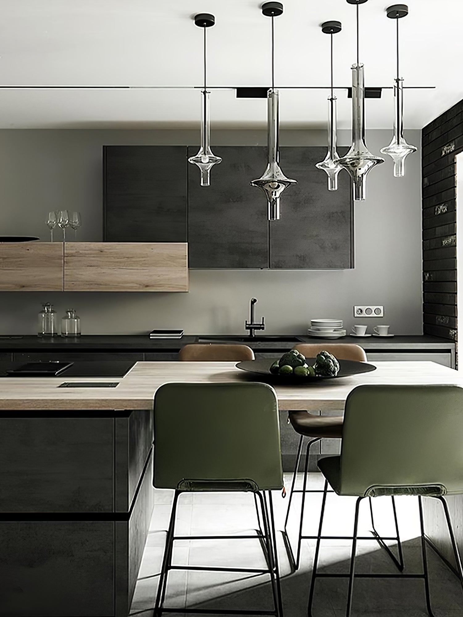 Talera Suspension Lampe en Verre Industrielle Glam