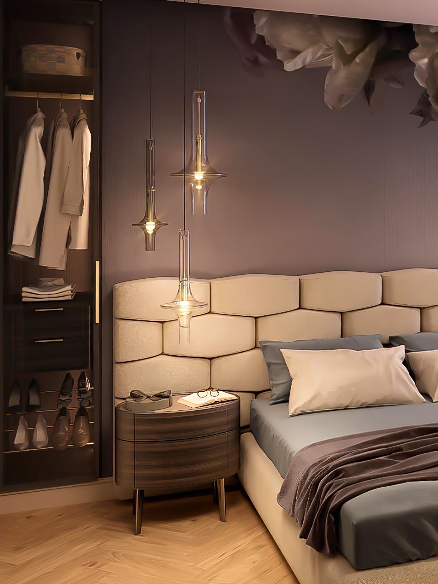 Talera Suspension Lampe en Verre Industrielle Glam